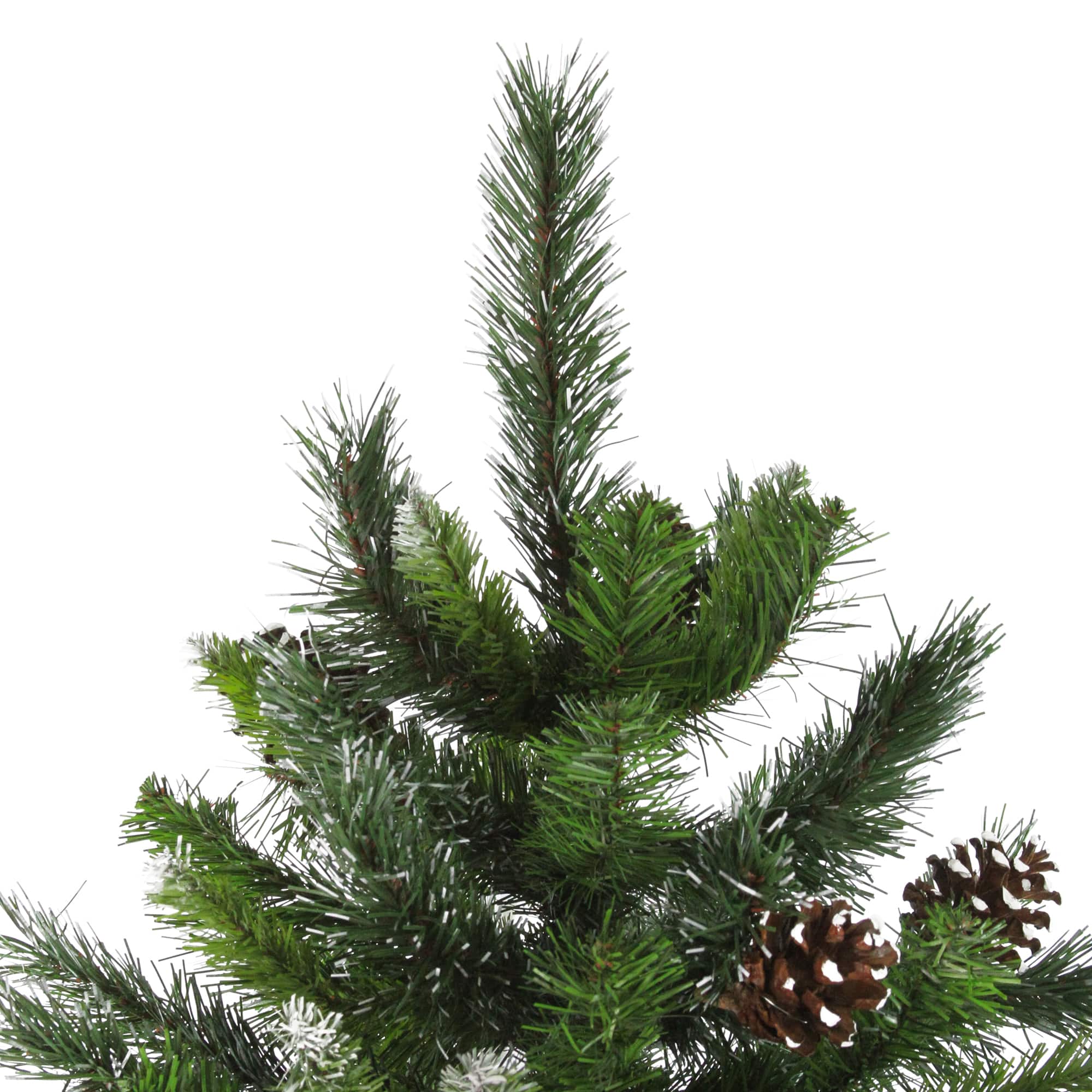 7ft. Unlit Full Snowy Delta Pine Artificial Christmas Tree