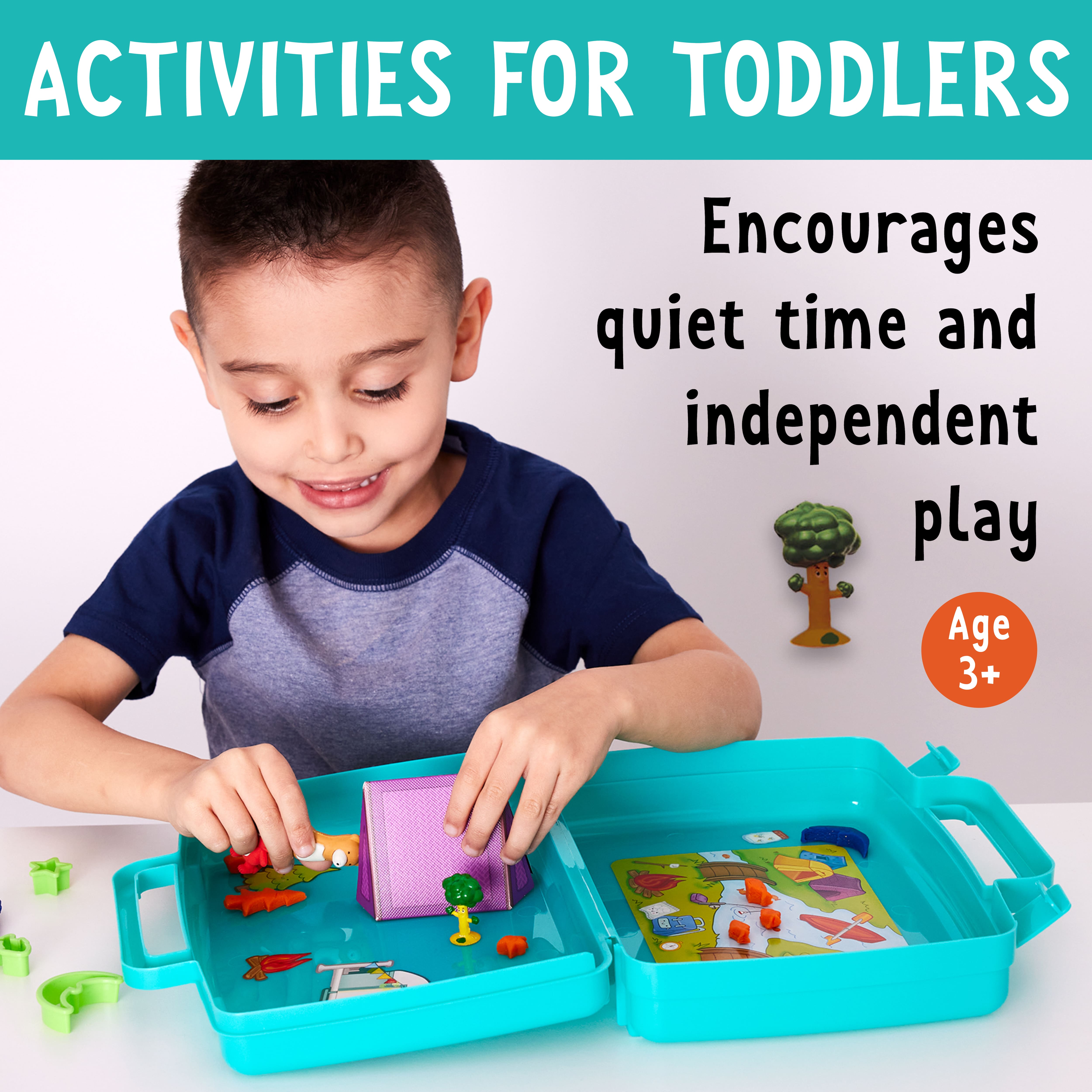 Trousse de jeu sensoriel de voyage sur le thème du camping de Creativity for Kids
