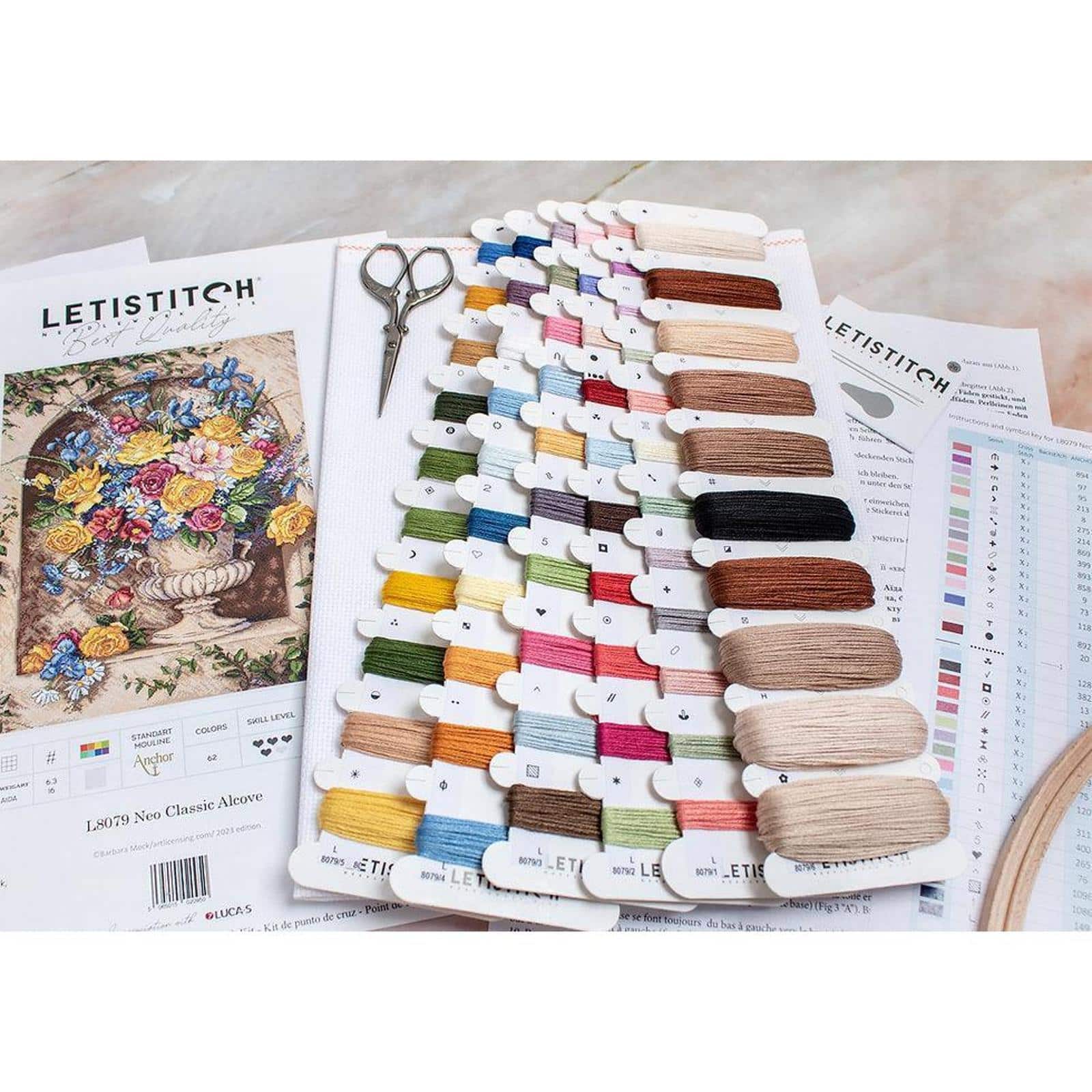 LetiStitch Neo Classic Alcove Counted Cross Stitch Kit