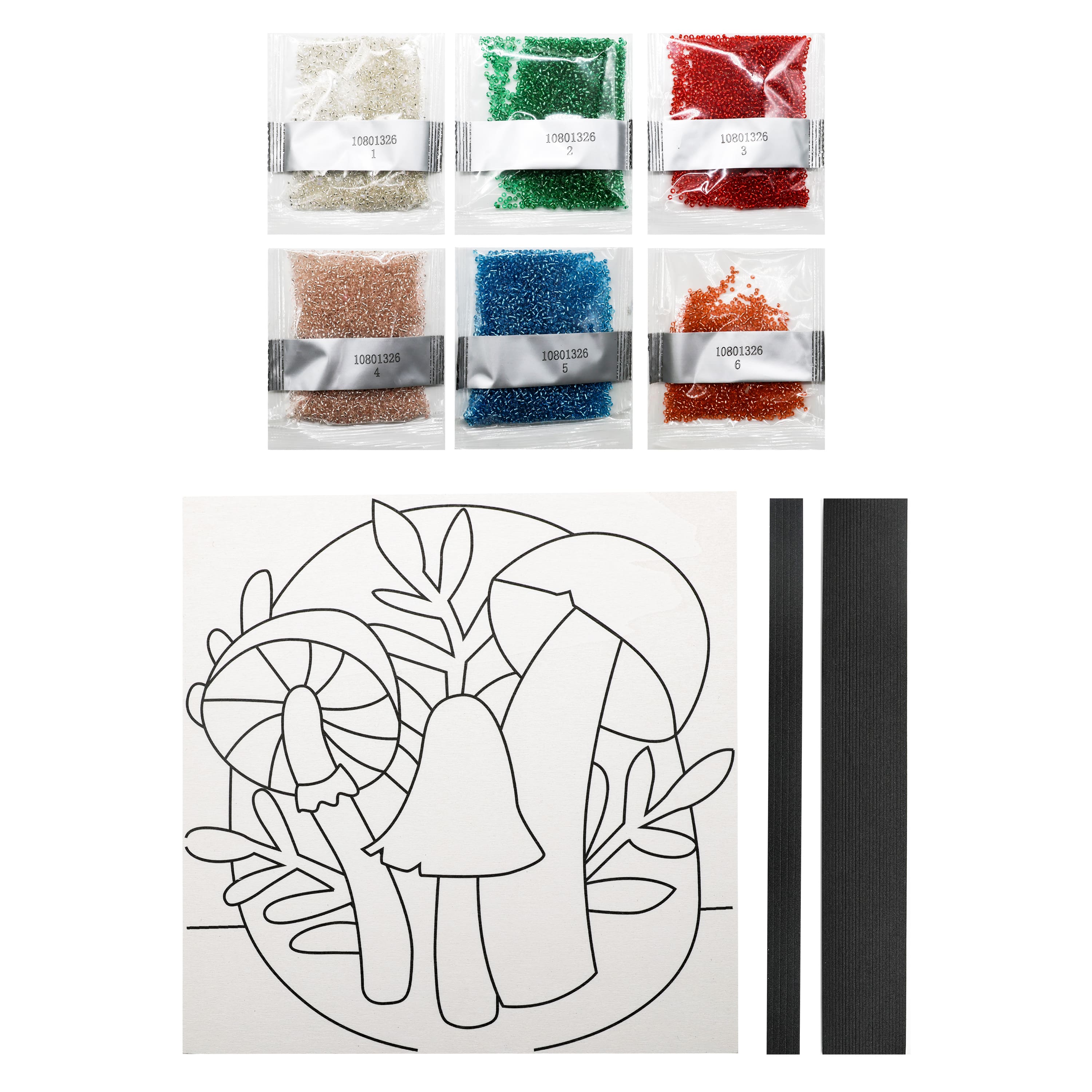 10" x 10" Mushroom Bead Art Kit by Make Market®
