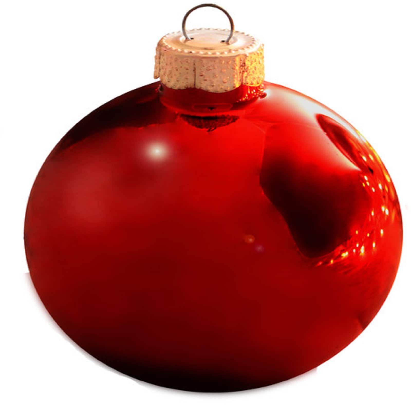 Whitehurst 4ct. 5" Shiny Glass Christmas Ornaments