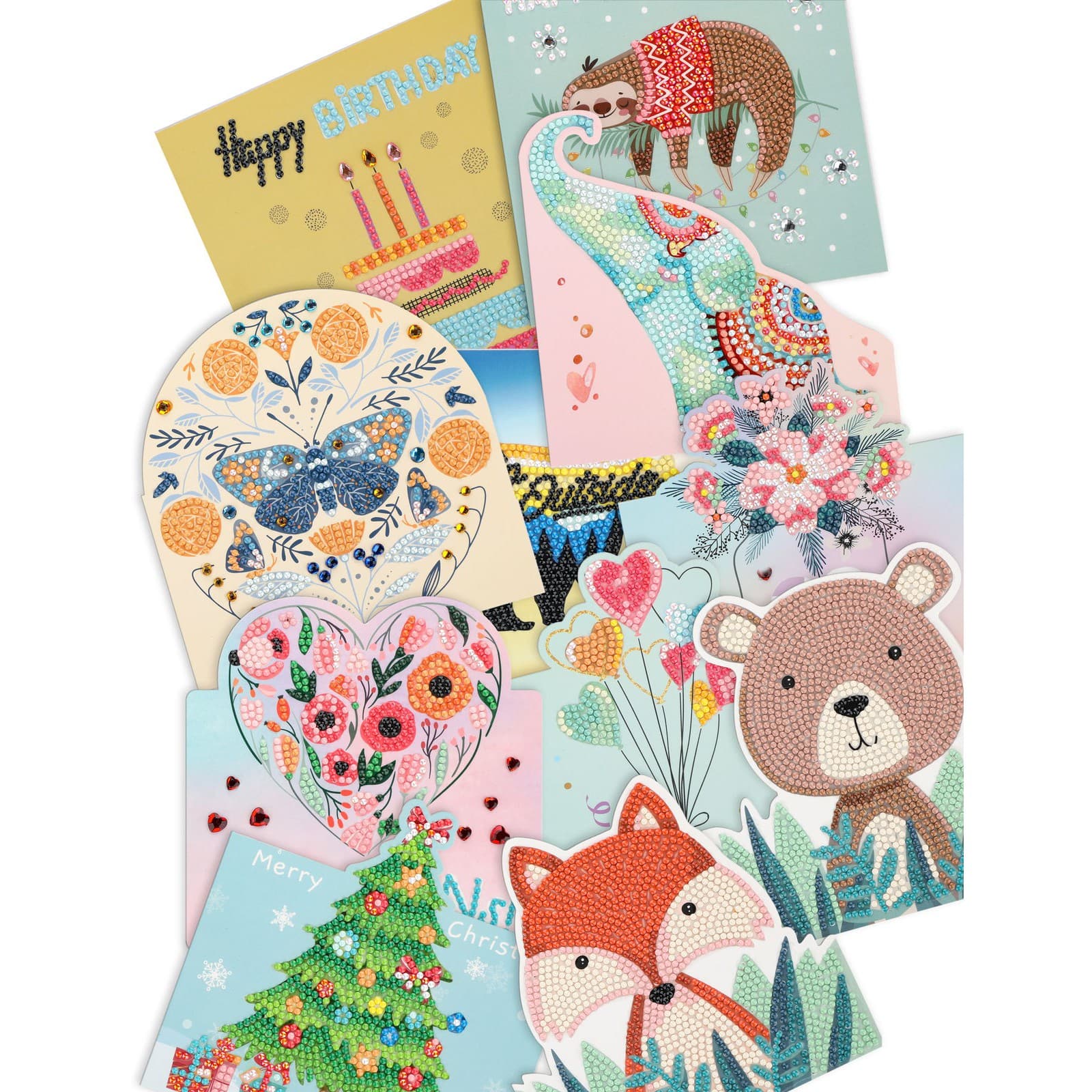 Diamond Dotz® Beginner Greeting Card Variety Pack Diamond Painting Kit