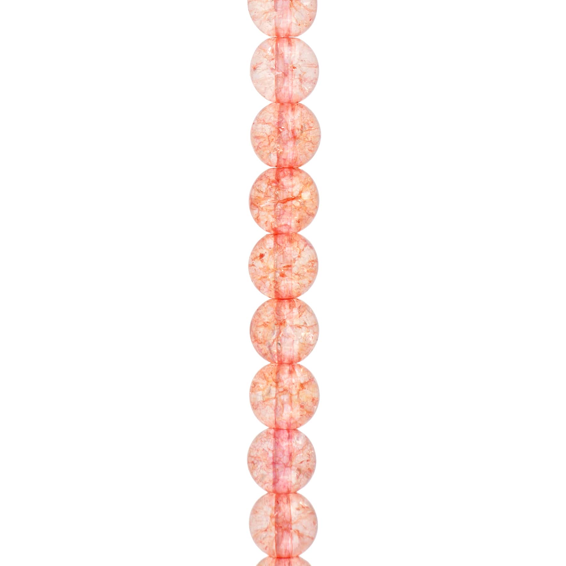 12 Pack: Pink Dyed Quartz Round Beads by Bead Landing™