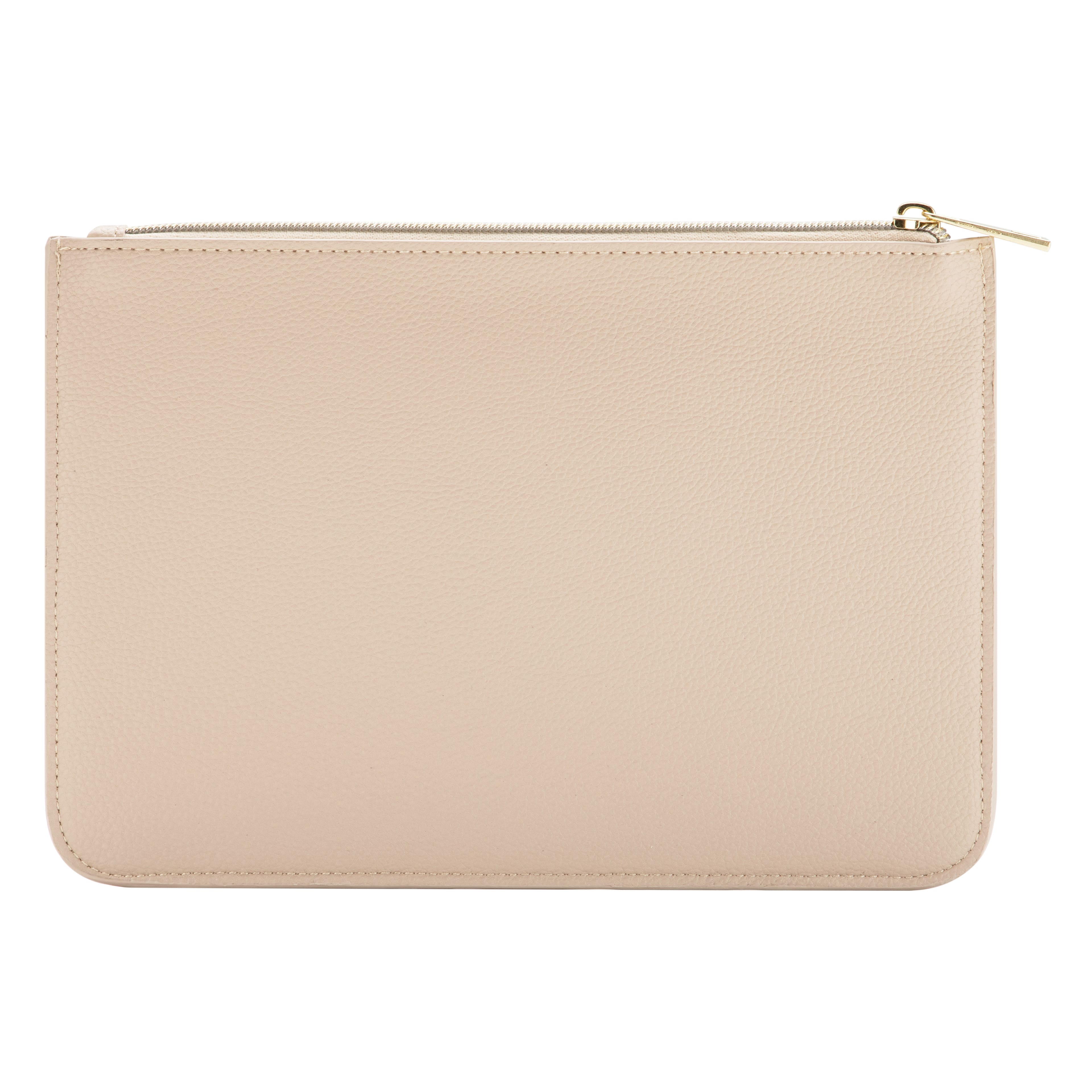 Summer Fashion Scalloped Faux Leather Zipper Pouch by Make Market