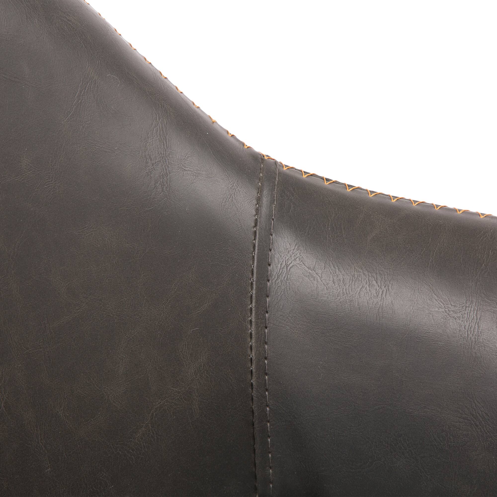 Glitzhome® Mid-Century Leatherette Gaslift Adjustable Swivel Bar Stool Set