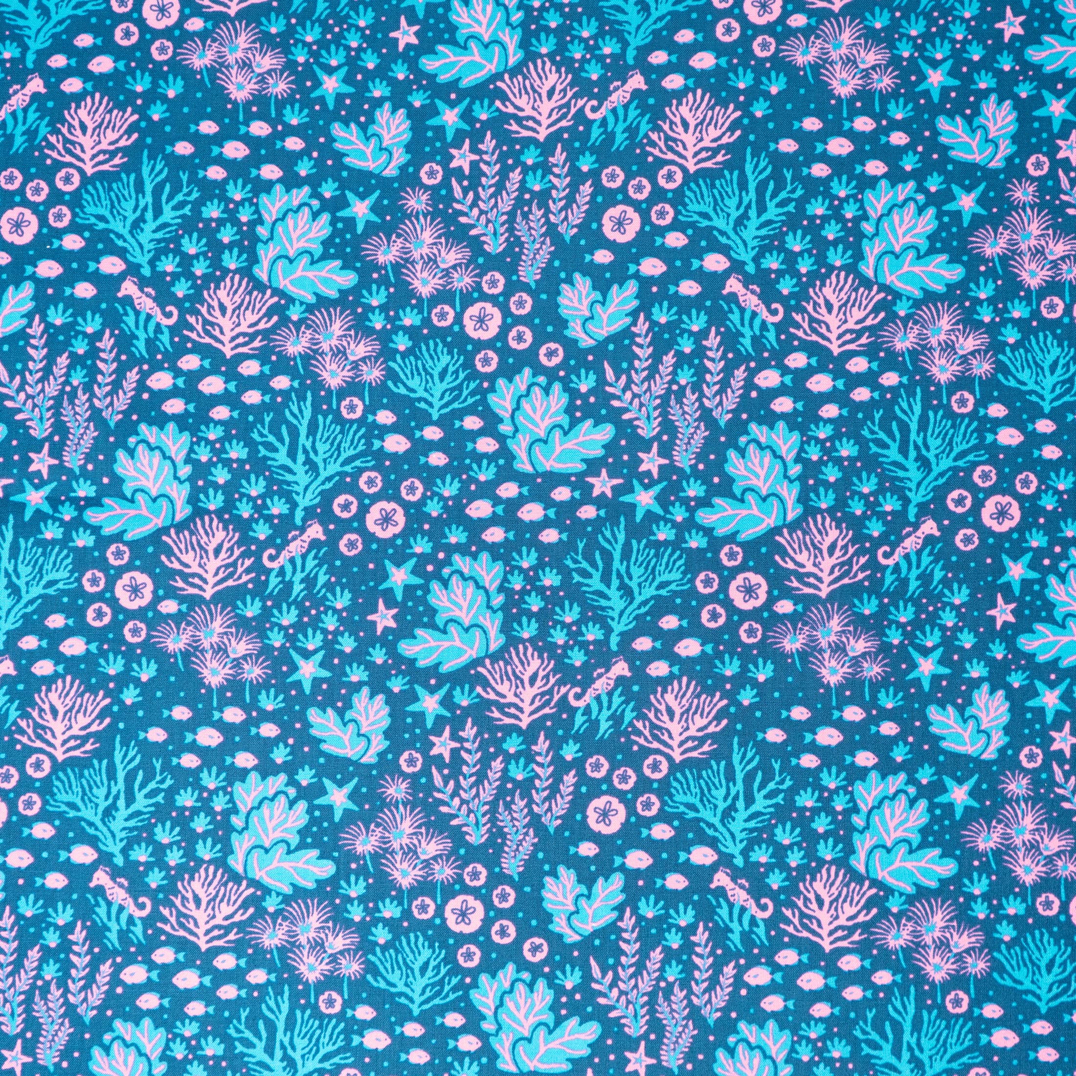 Stitch & Sparkle Under the Sea Seaweed Cotton Fabrics