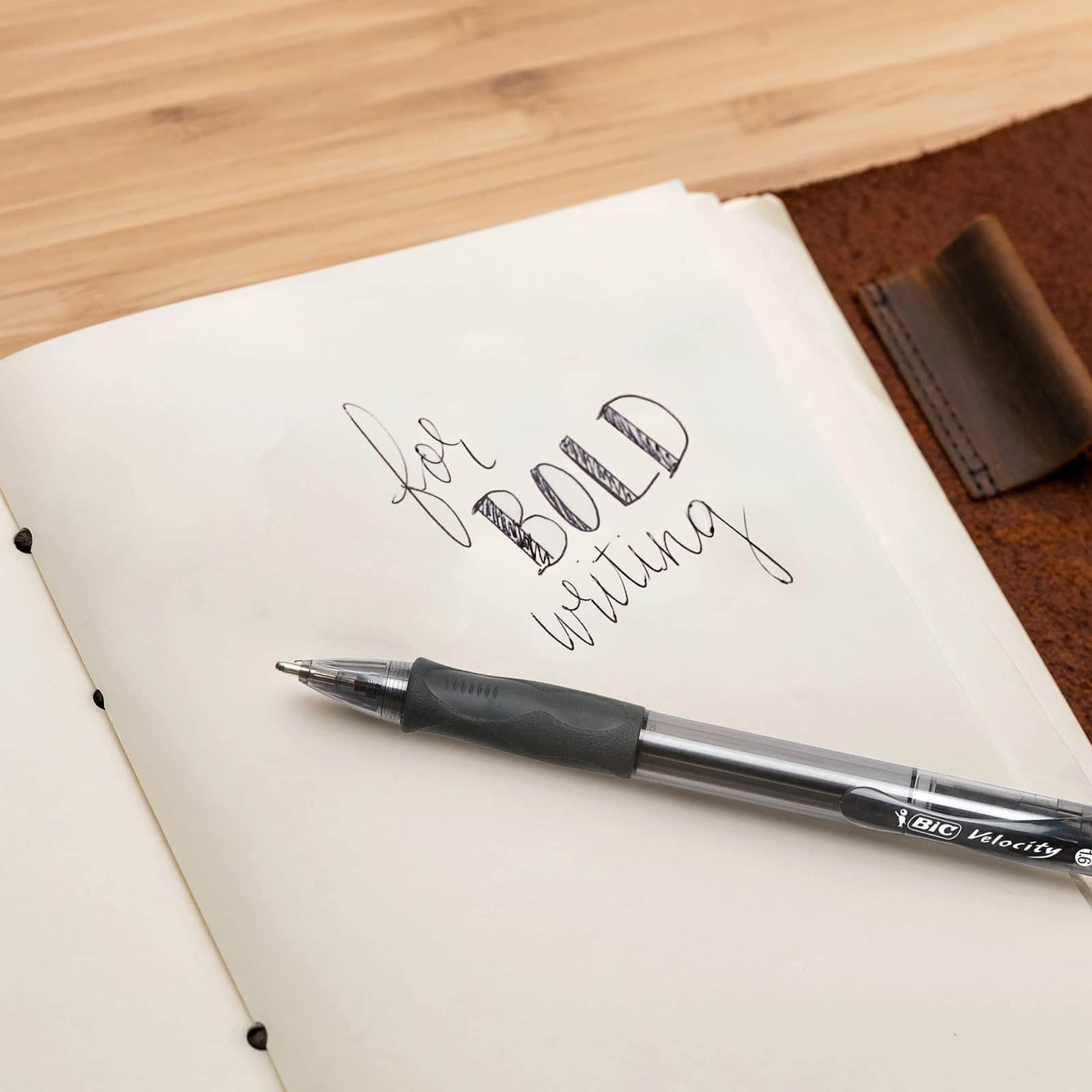 BIC® Glide™ Bold Black 1.6mm Retractable Ball Point Pen, 12ct.