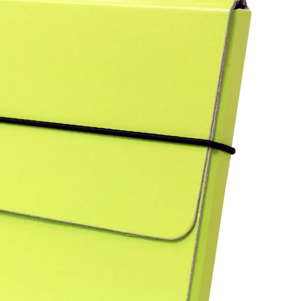 JAM Paper Strong Thin Portfolio Carrying Case with Elastic Band Closure