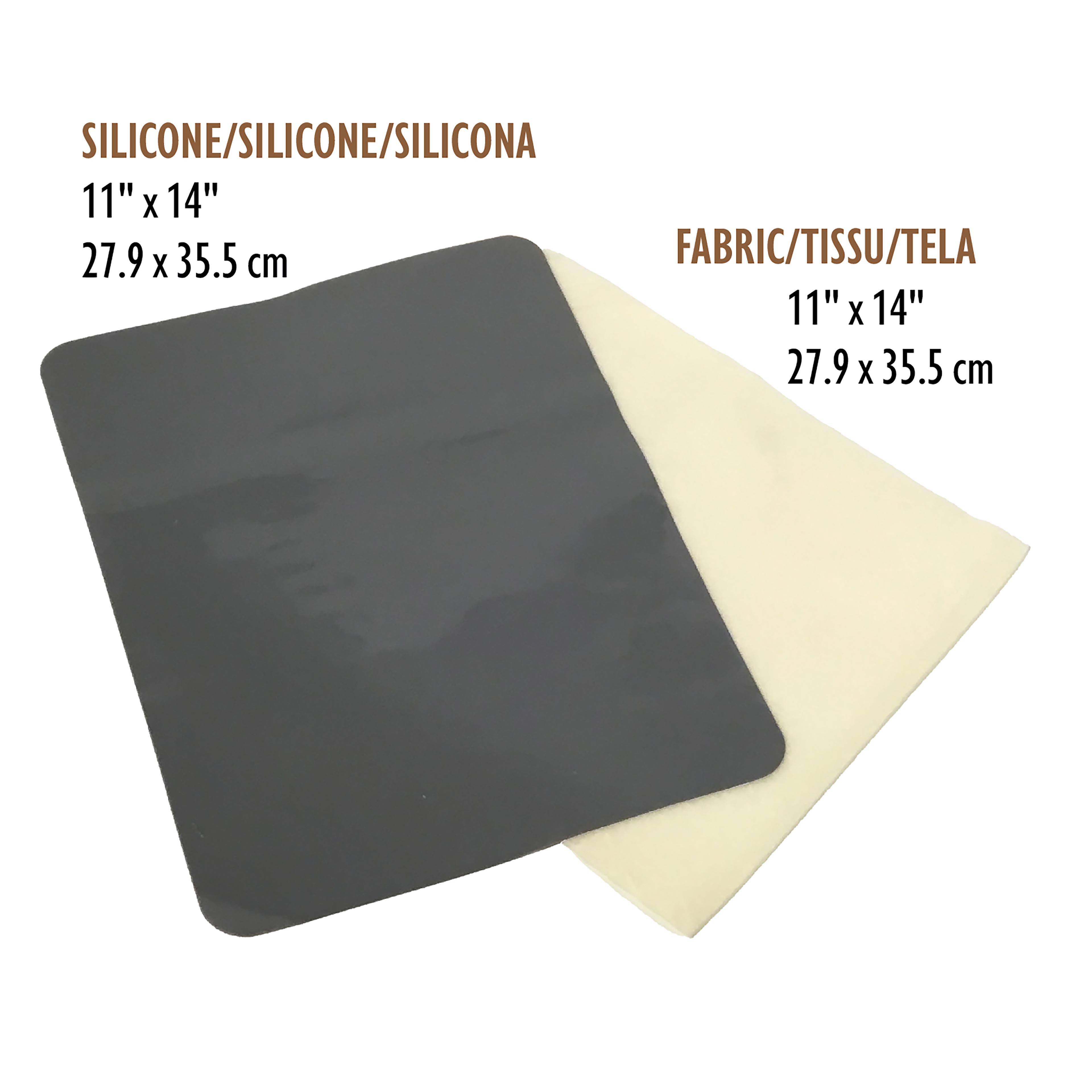 The Beadsmith® BASIC elements™ 11" x 14" Silicone & Fabric Craft Mat Set