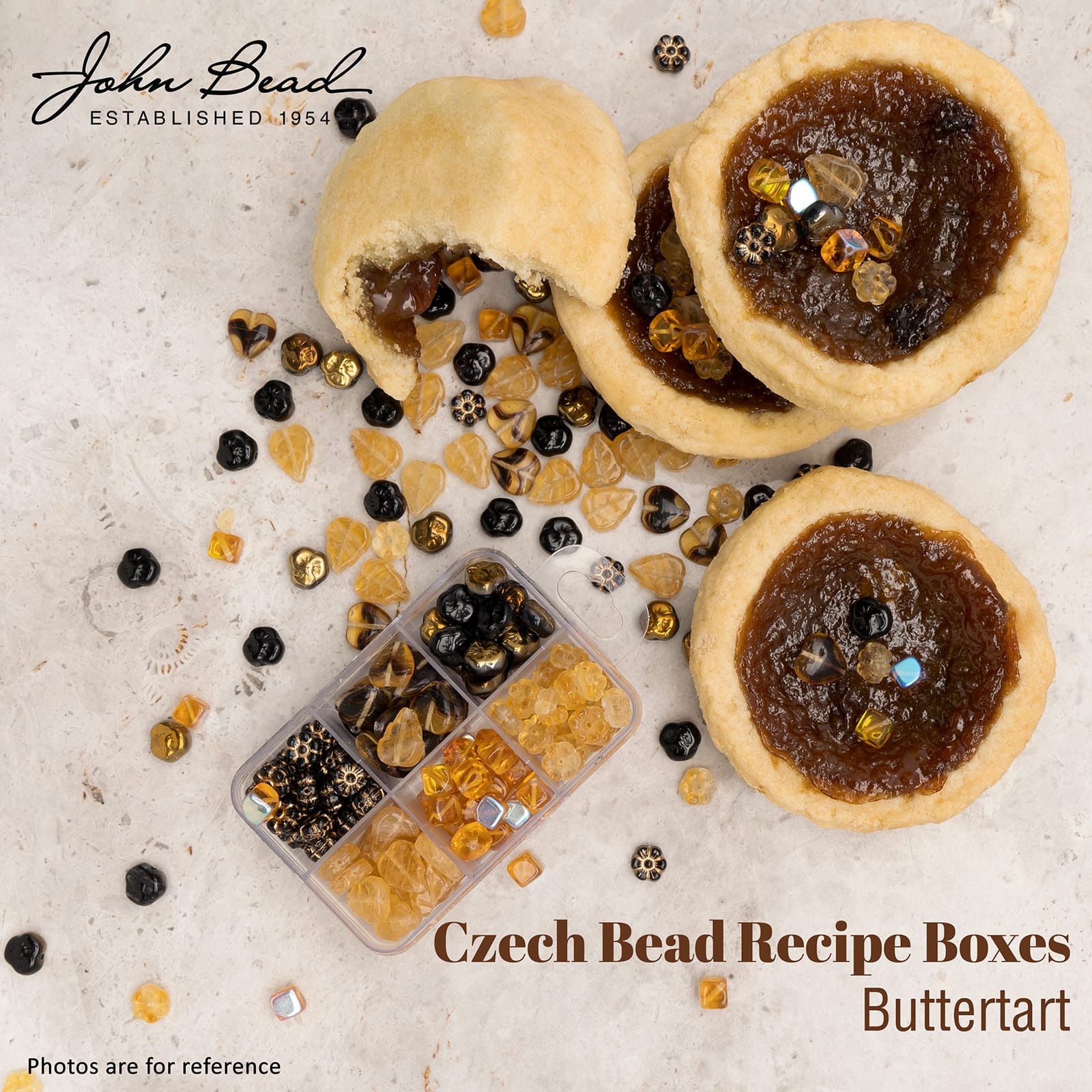 John Bead Czech Glass Recipe Box Beading Kit