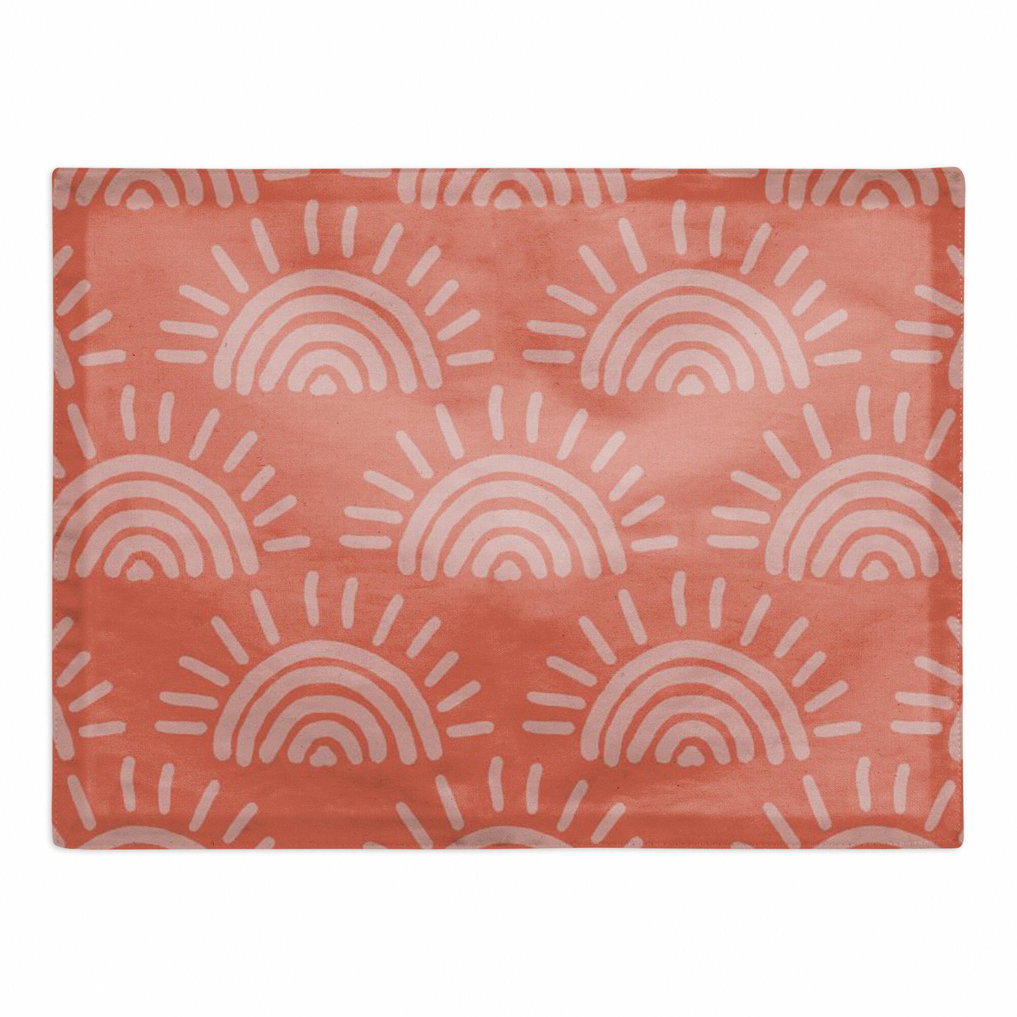 Sun Pattern Cotton Twill Placemat