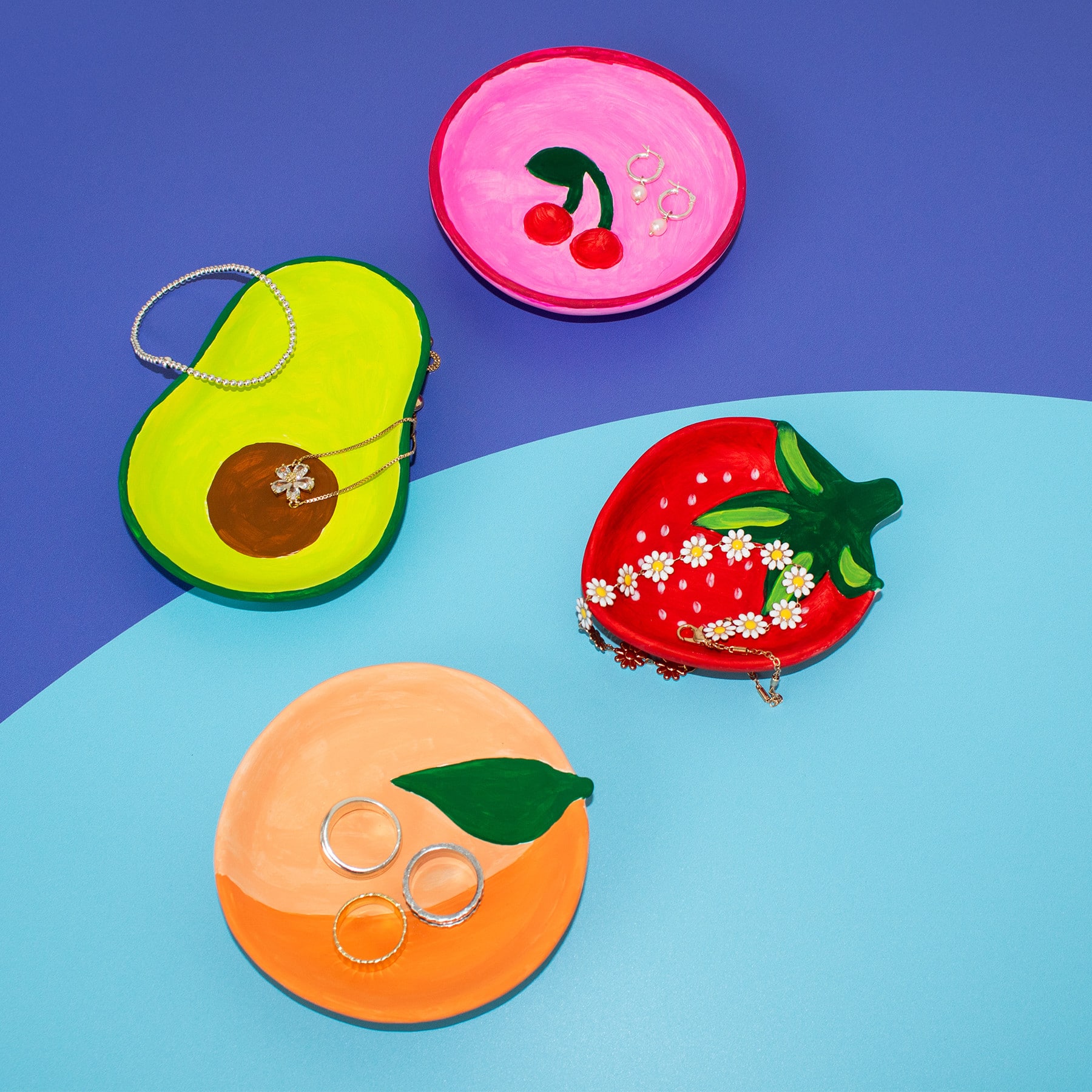 Art 101® Paint Your Own Ceramic Fruit Trays Set