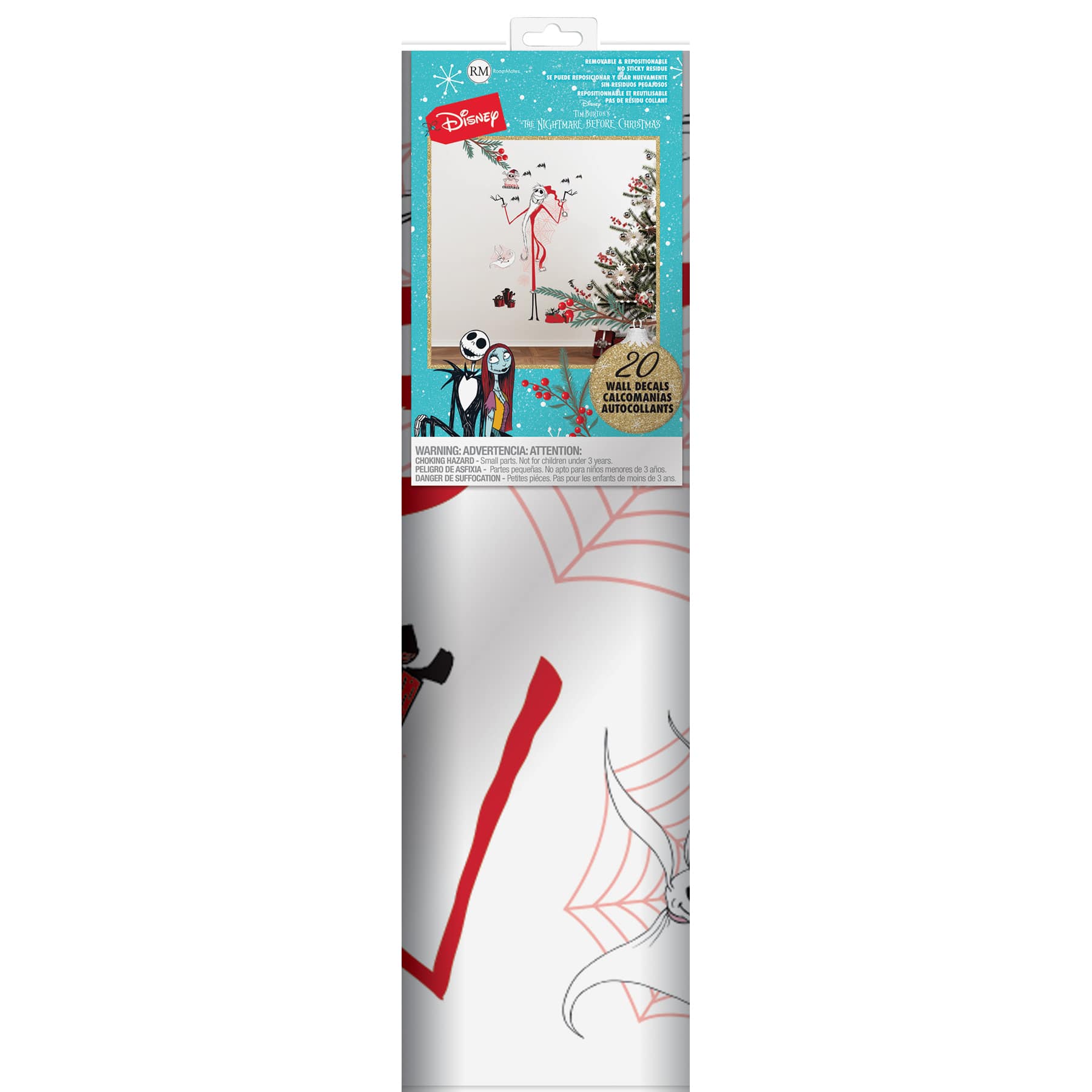 RoomMates Disney The Nightmare Before Christmas Holiday Giant Wall Decal Set