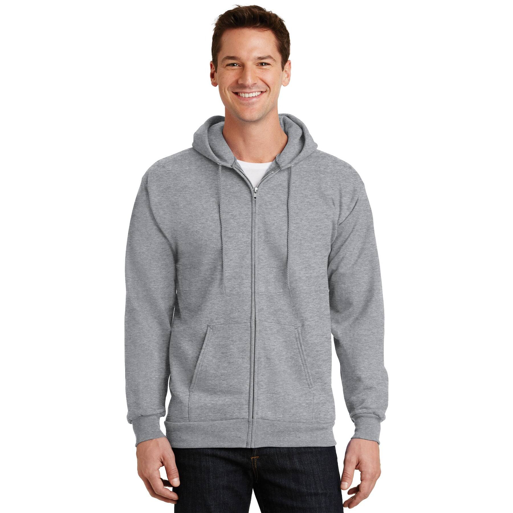 Port & Company® Essential Fleece Full-Zip Hooded Sweatshirt