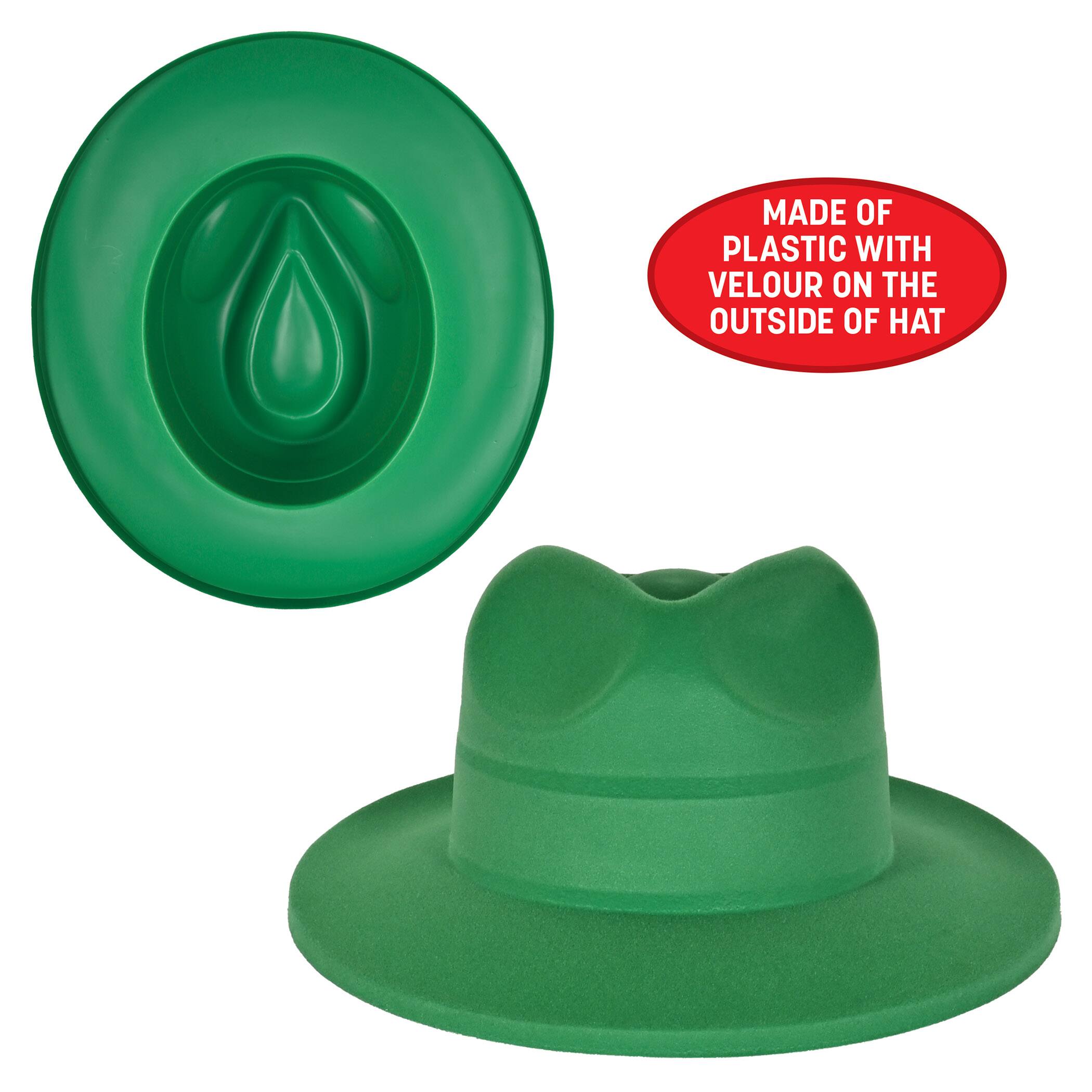 Beistle Adult Green Velour Fedoras, 5ct.