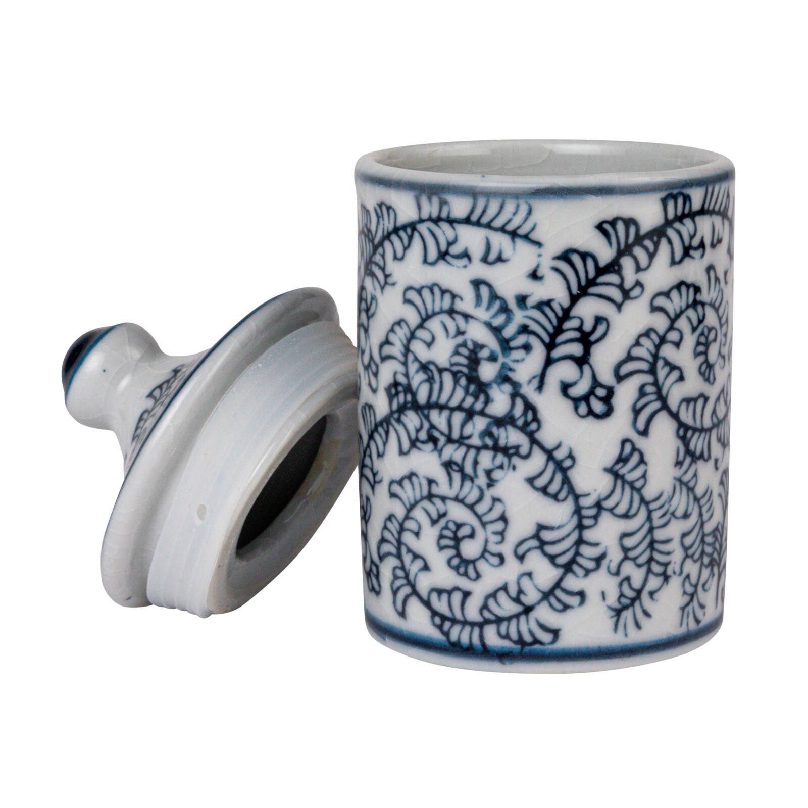 Hello Honey® 4.5" Blue Blossom Enchantment Stoneware Jar Set