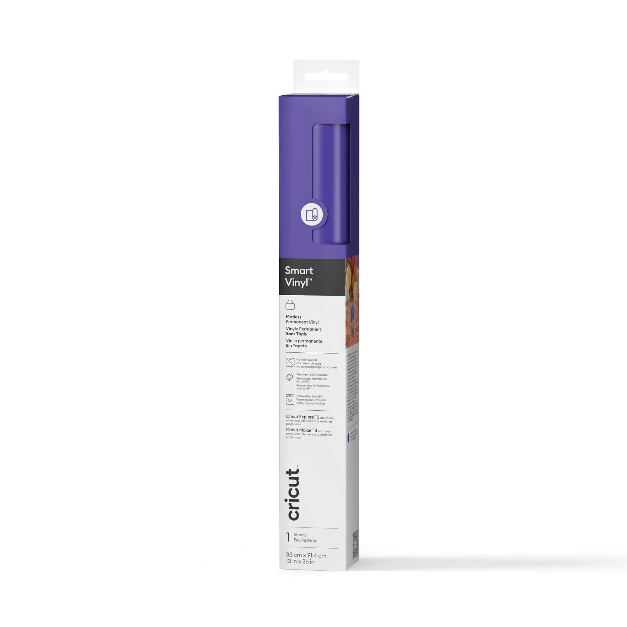 Cricut® Permanent Smart Vinyl™ in Purple | 13" x 3ft | Michaels®