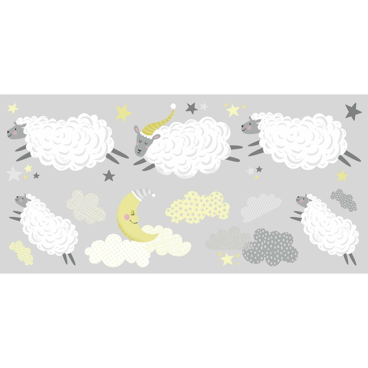 RoomMates Counting Sheep Peel & Stick Wall Decals
