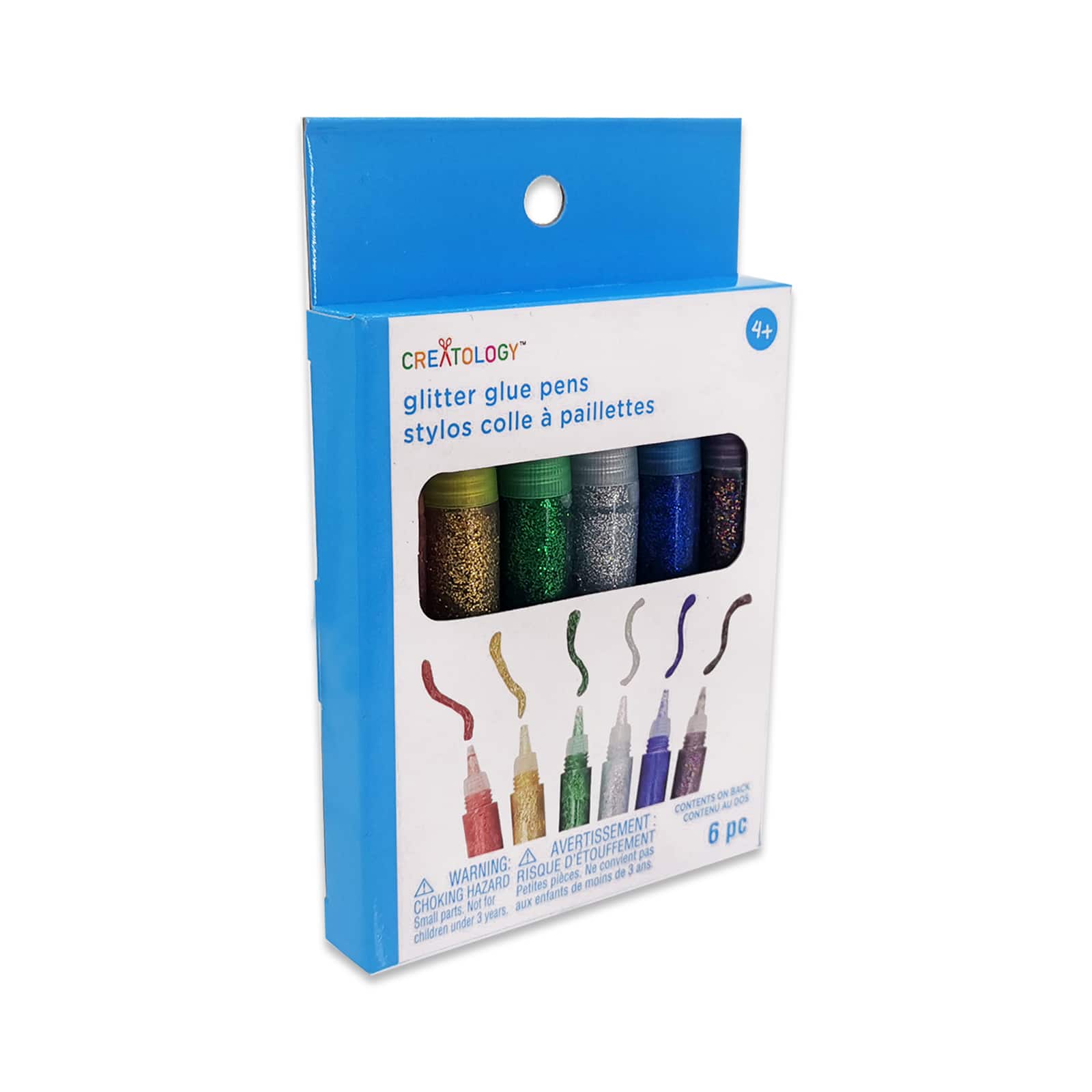 Stylos à colle scintillante de Creatology, couleurs primaires