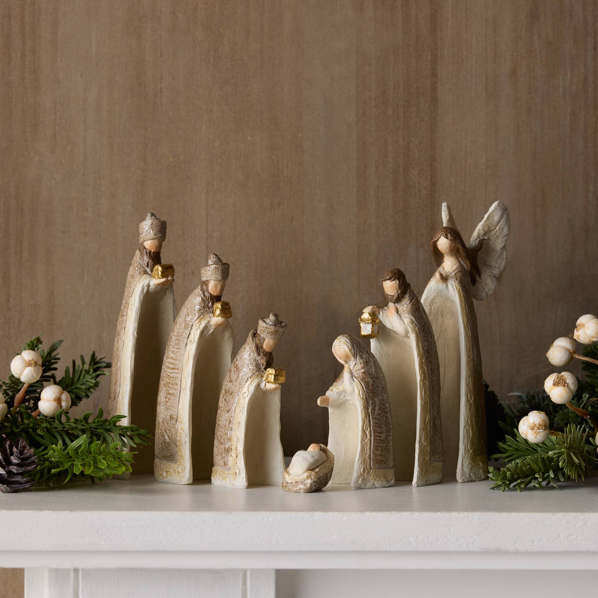 Nesting Mini Nativity Figures Set