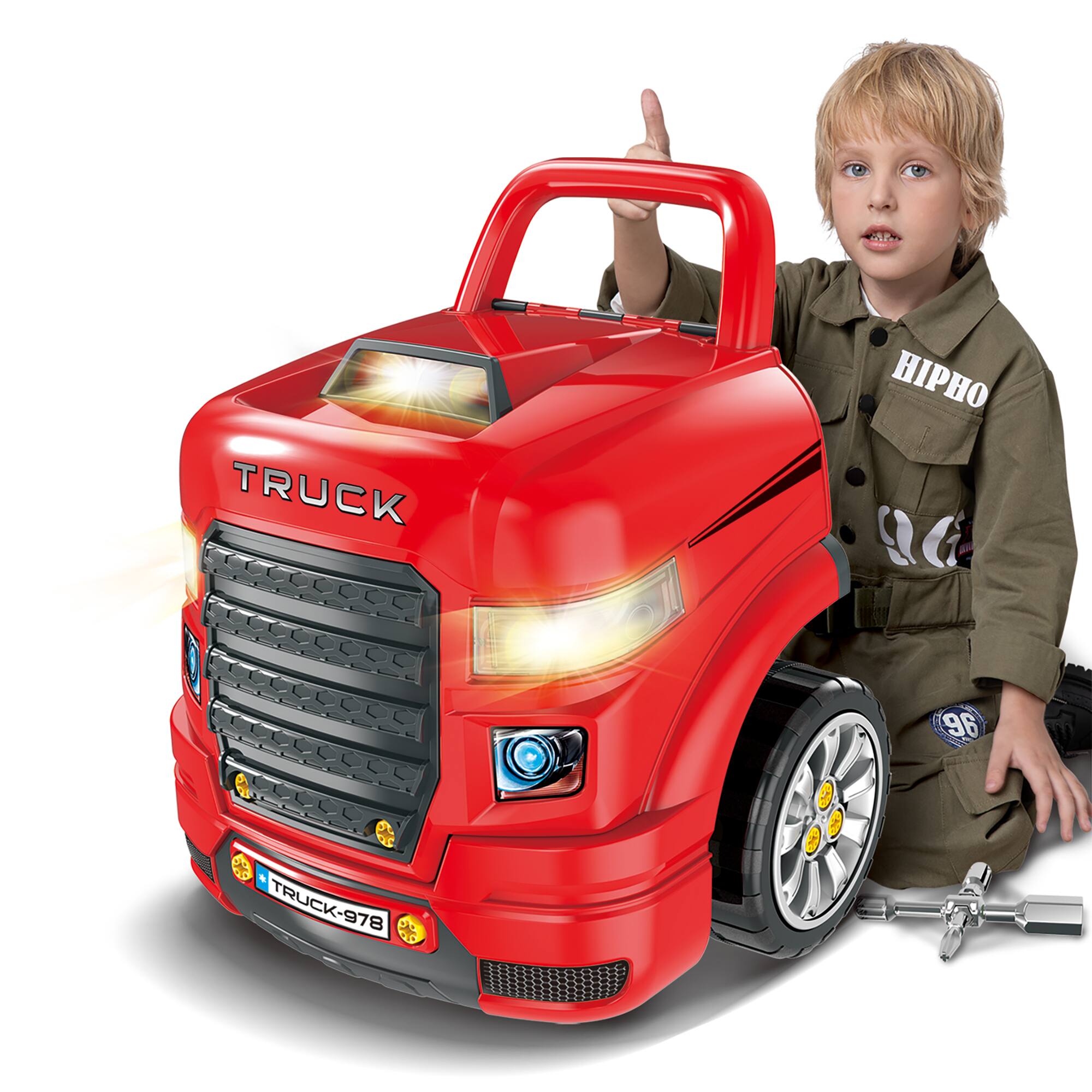 The Bubble Factory Red Truck Mechanic Engine Workshop