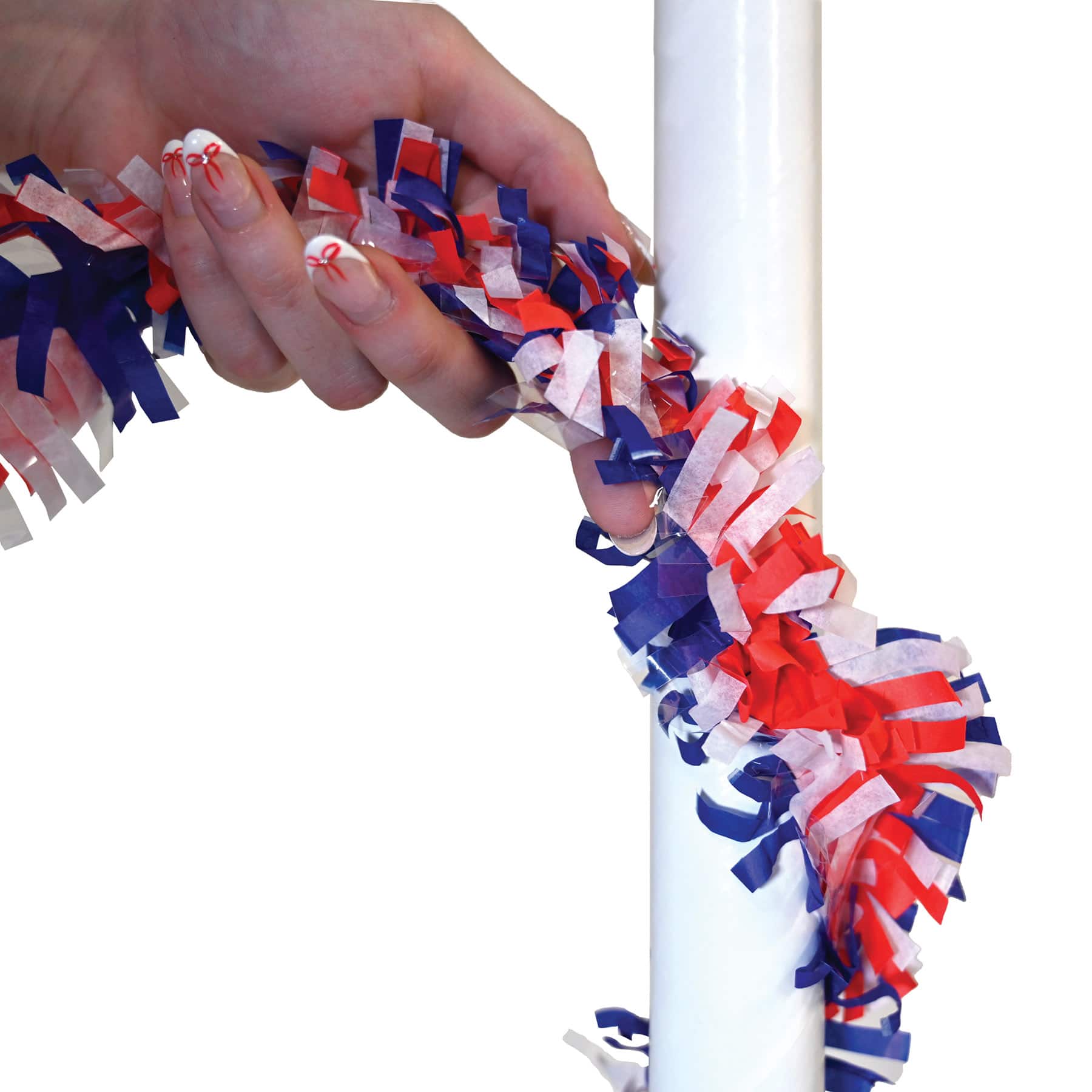 Beistle 25ft. Red, White & Blue Tissue Festooning Garlands, 2ct.