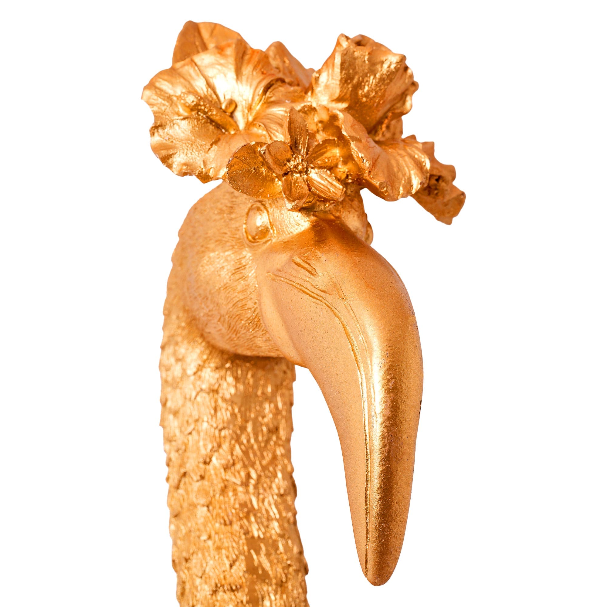 American Art Decor Tipsy Resin Gold Bird Head Wall Decor - 14.75" x 4.75" x 6.75"
