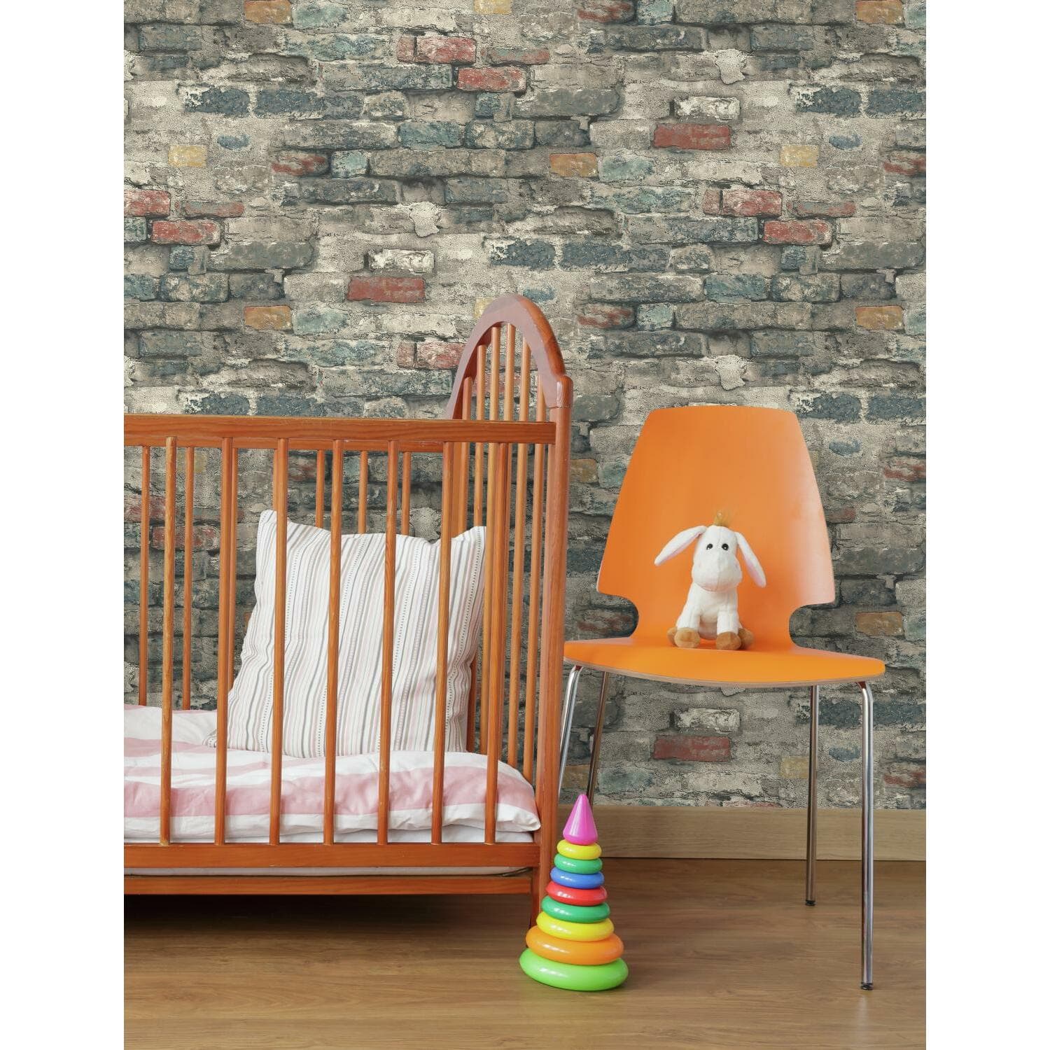 RoomMates Brick Alley Peel & Stick Wallpaper