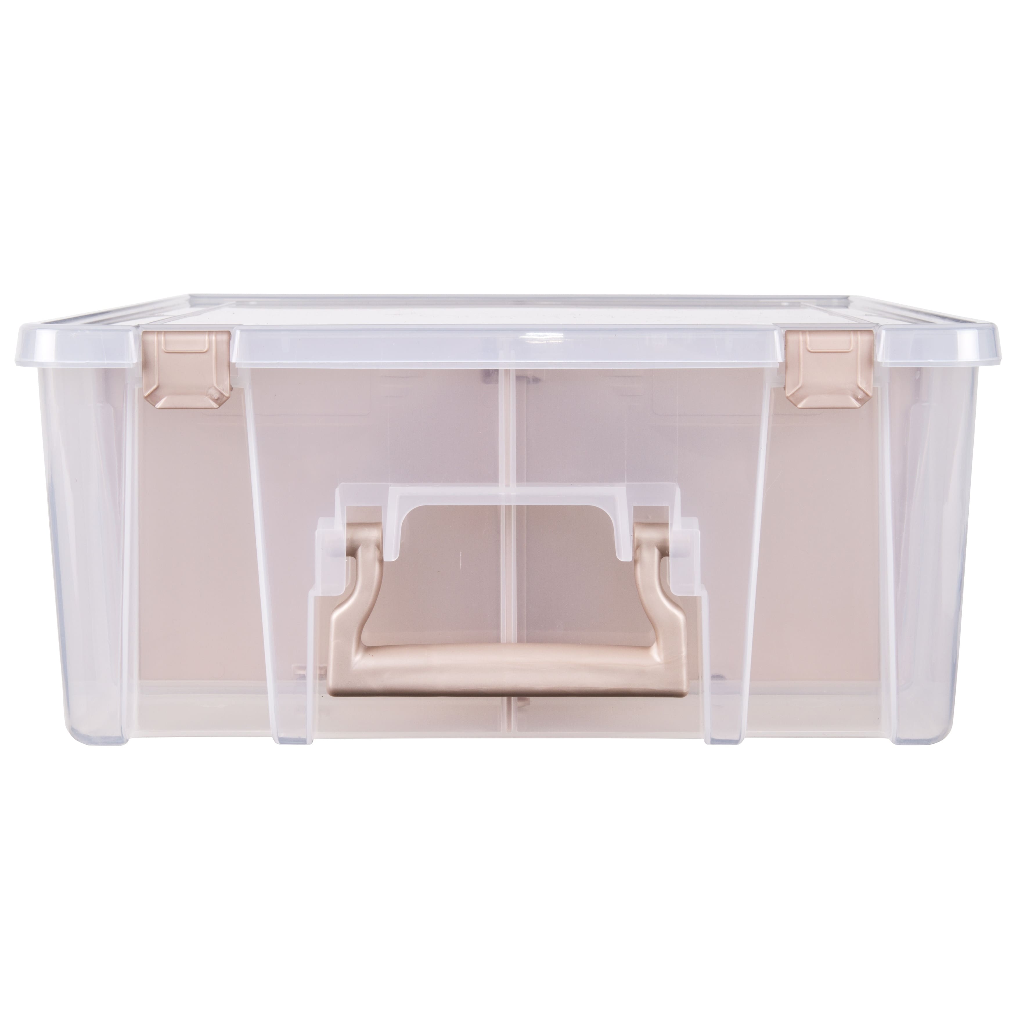 ArtBin® Rose Gold Super Satchel™ Double Deep Storage Bin with Dividers