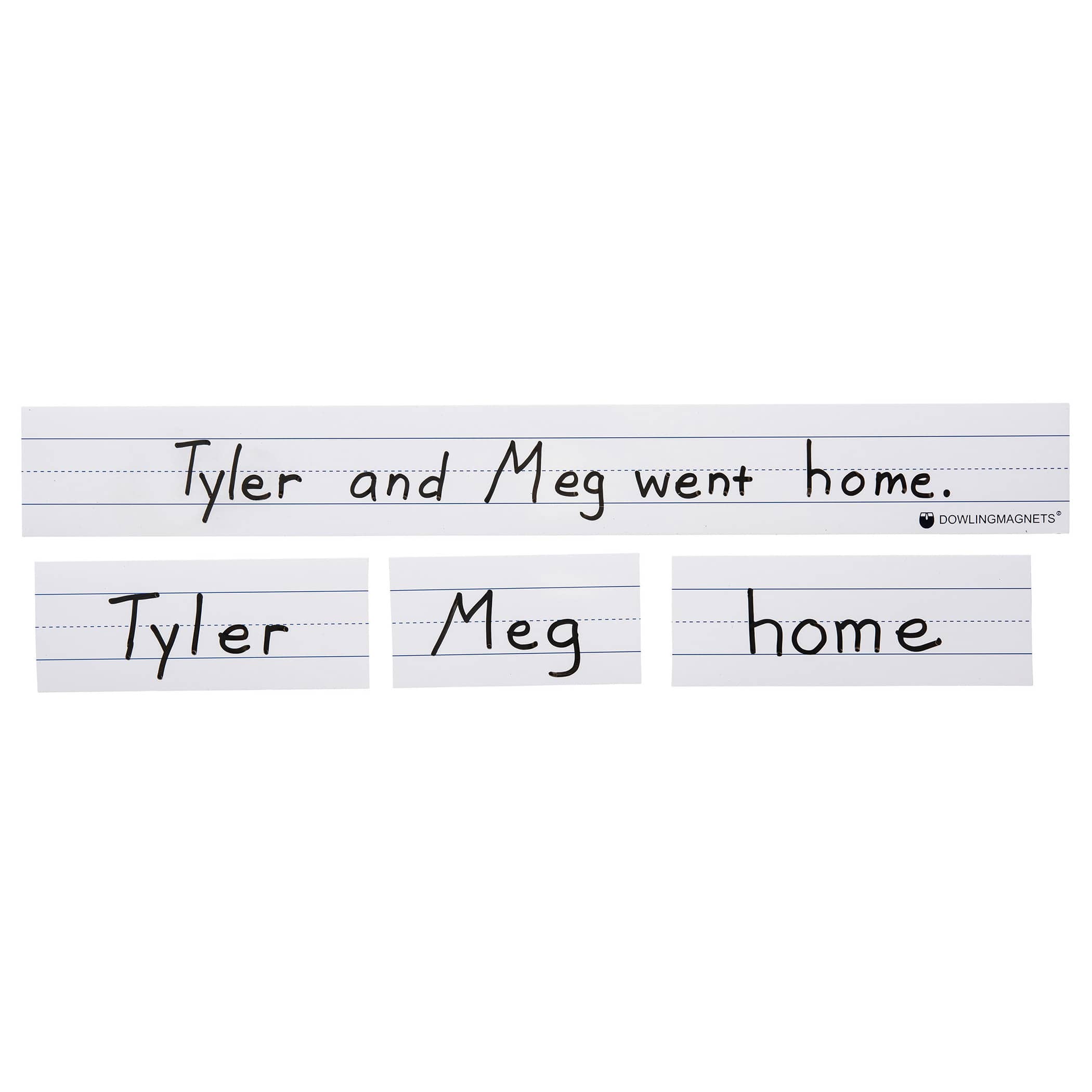 Dowling Magnets® 24" x 3" Large Magnetic Sentence Strips Packs, 2ct.