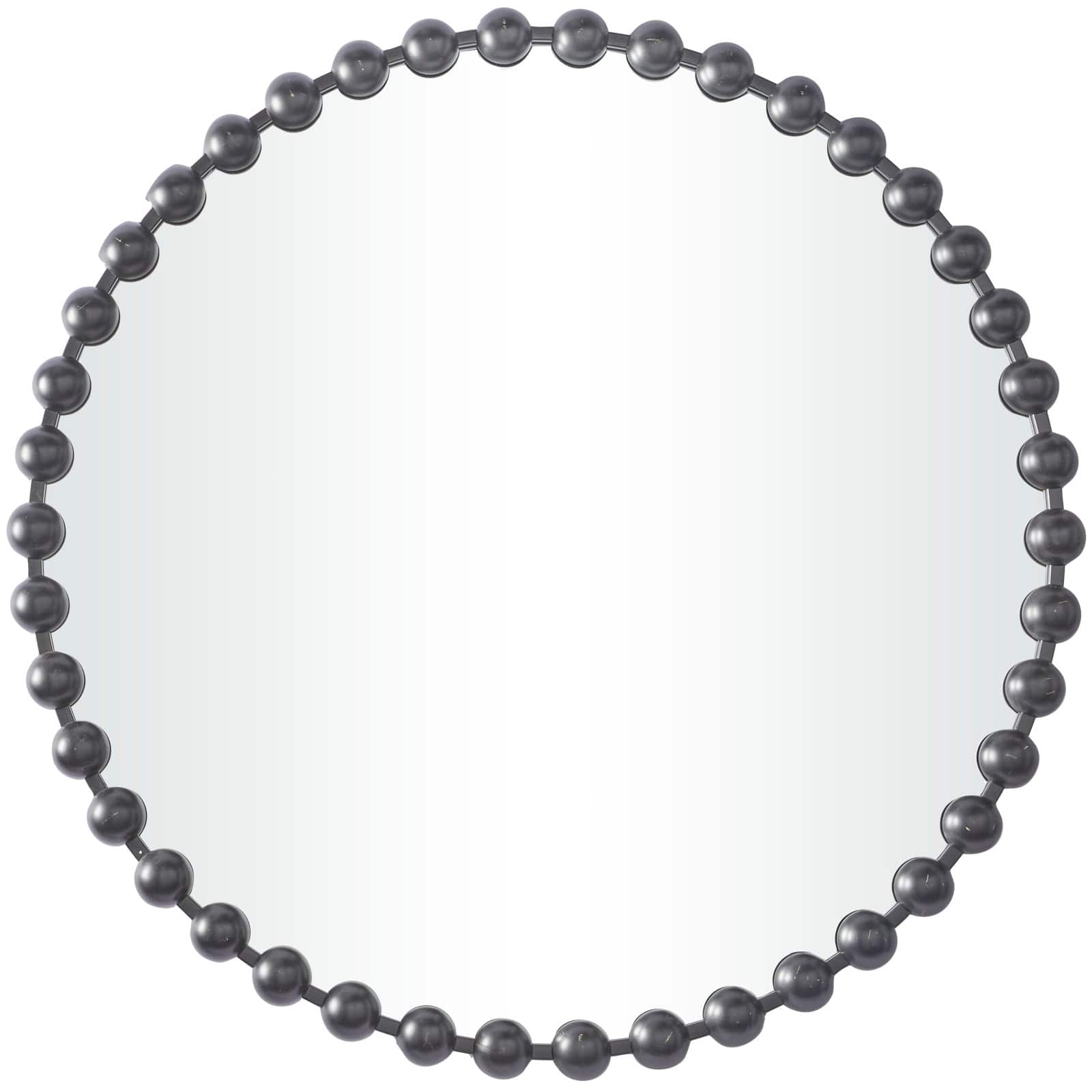 CosmoLiving by Cosmopolitan Dark Gray Metal Orb Framed Wall Mirror 36" x 2" x 36"