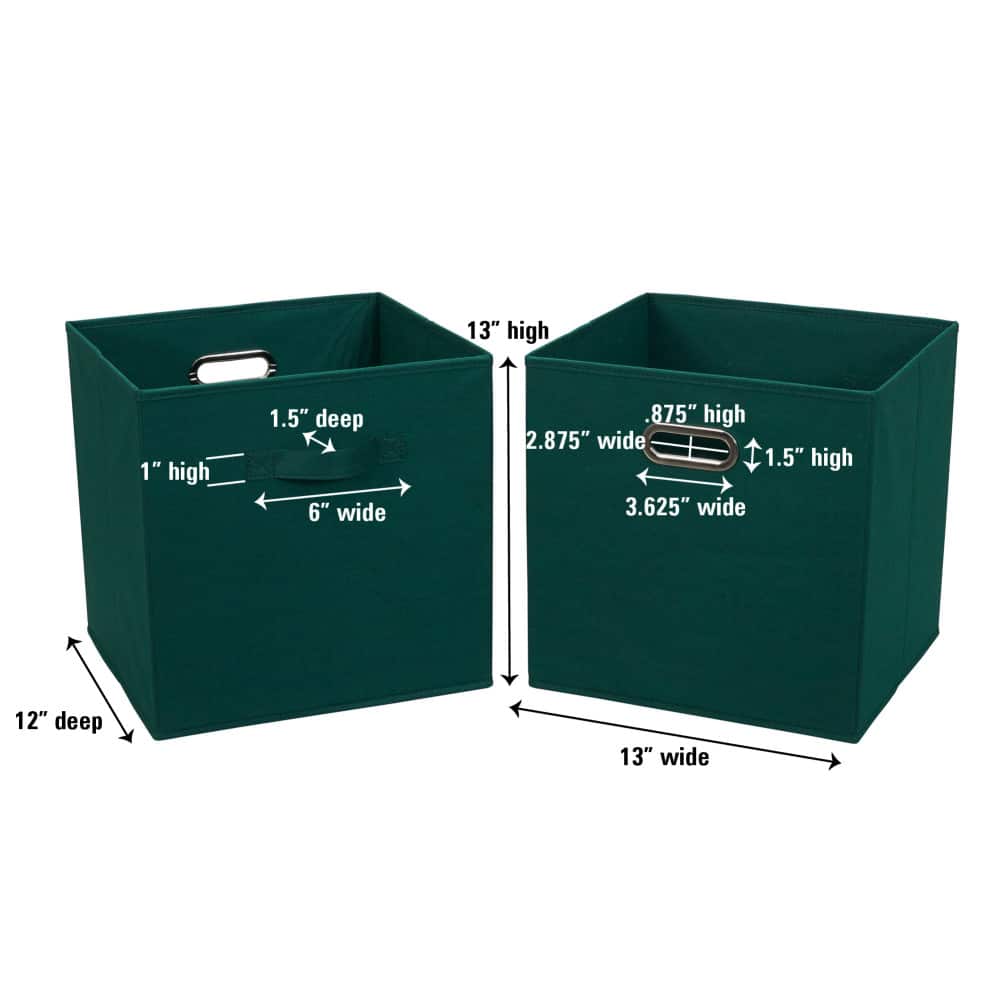 2 Pack Household Essentials 13" Fabric Storage Bins