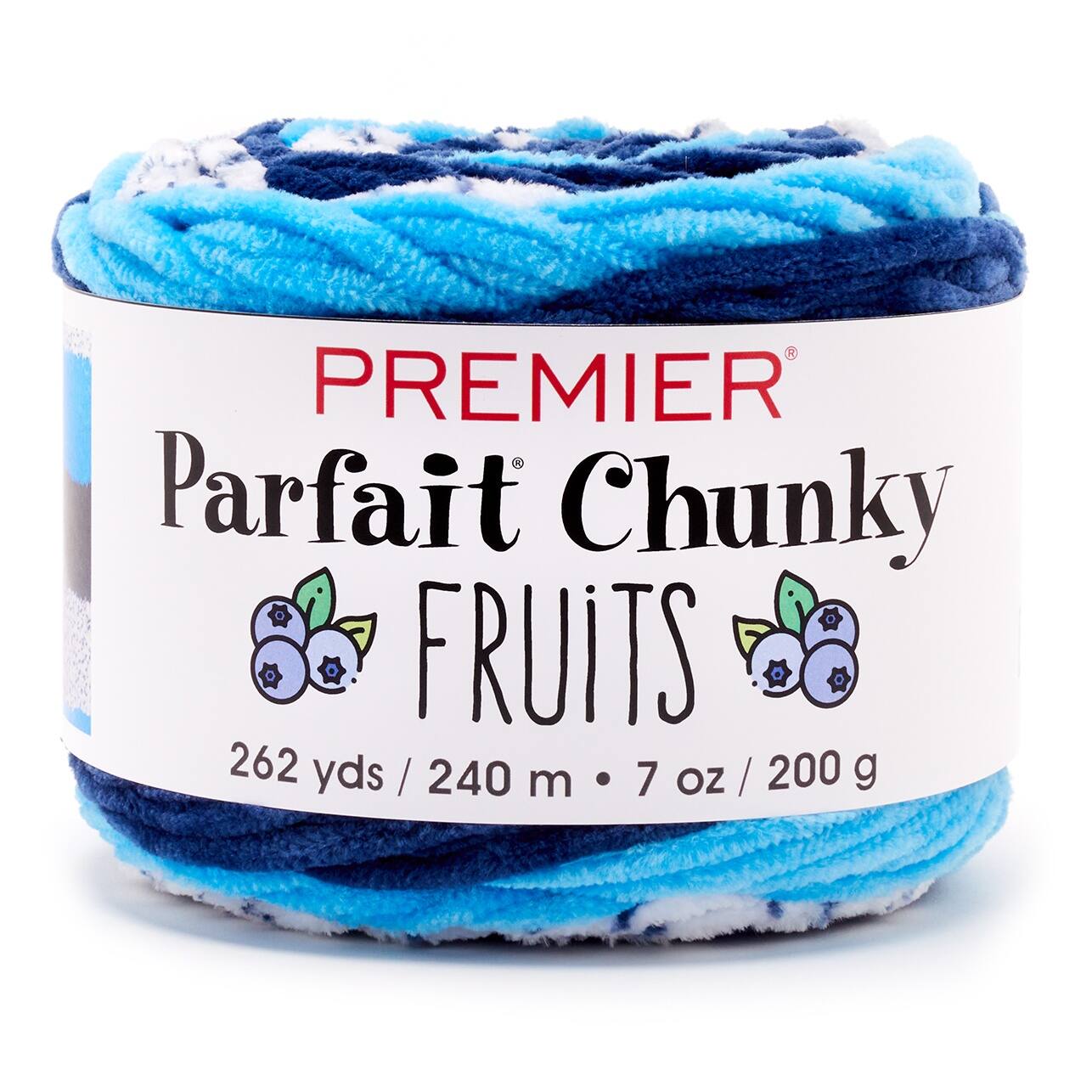 Premier® Parfait® Chunky Fruits Yarn, Color: Blueberry | Michaels
