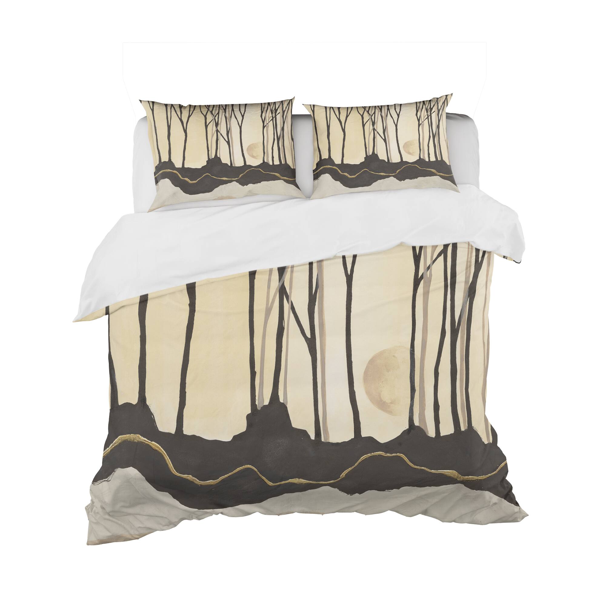 Designart 'Geometric Forest' Geometric Bedding Set