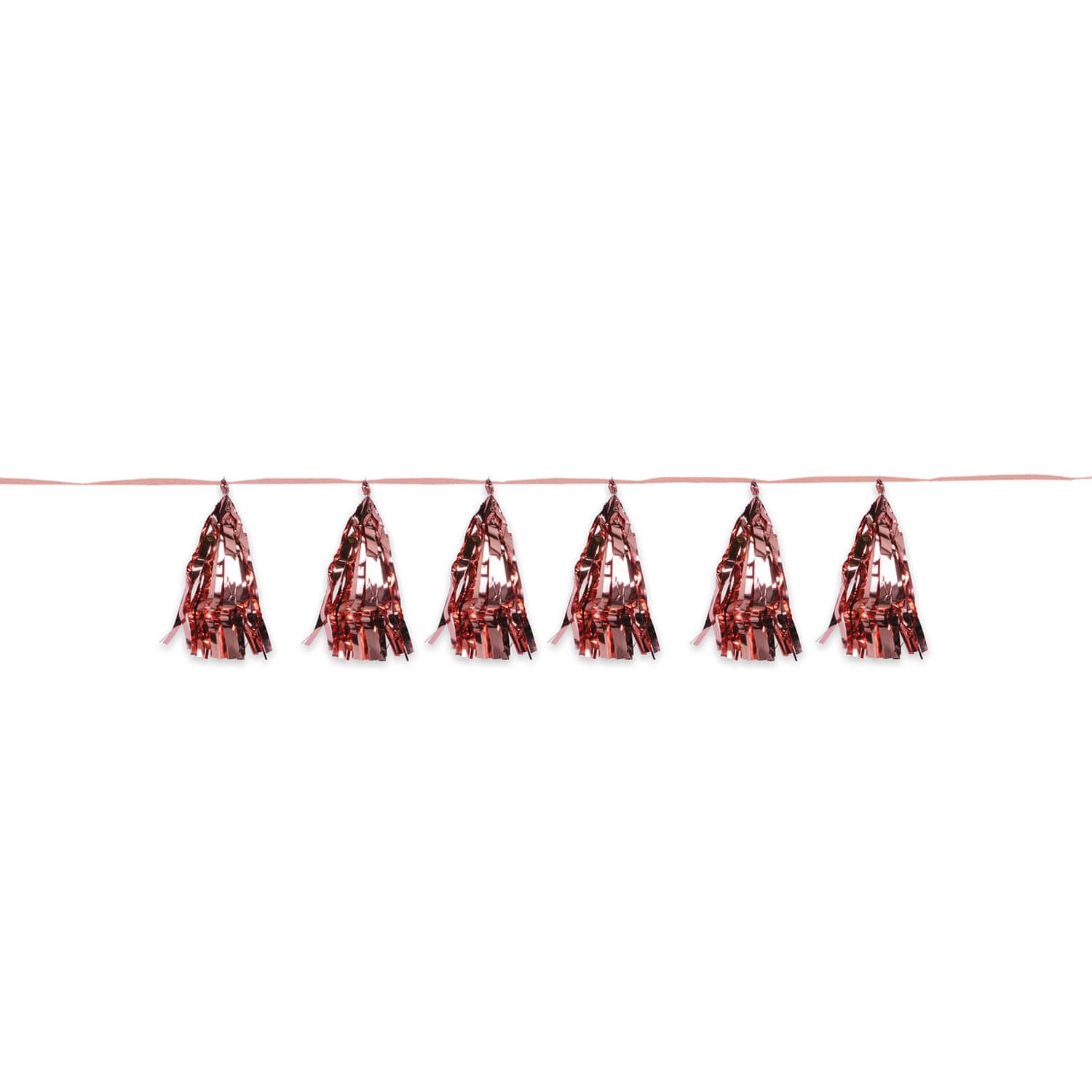 Beistle 8ft. Rose Gold Metallic Tassel Garlands, 2ct.