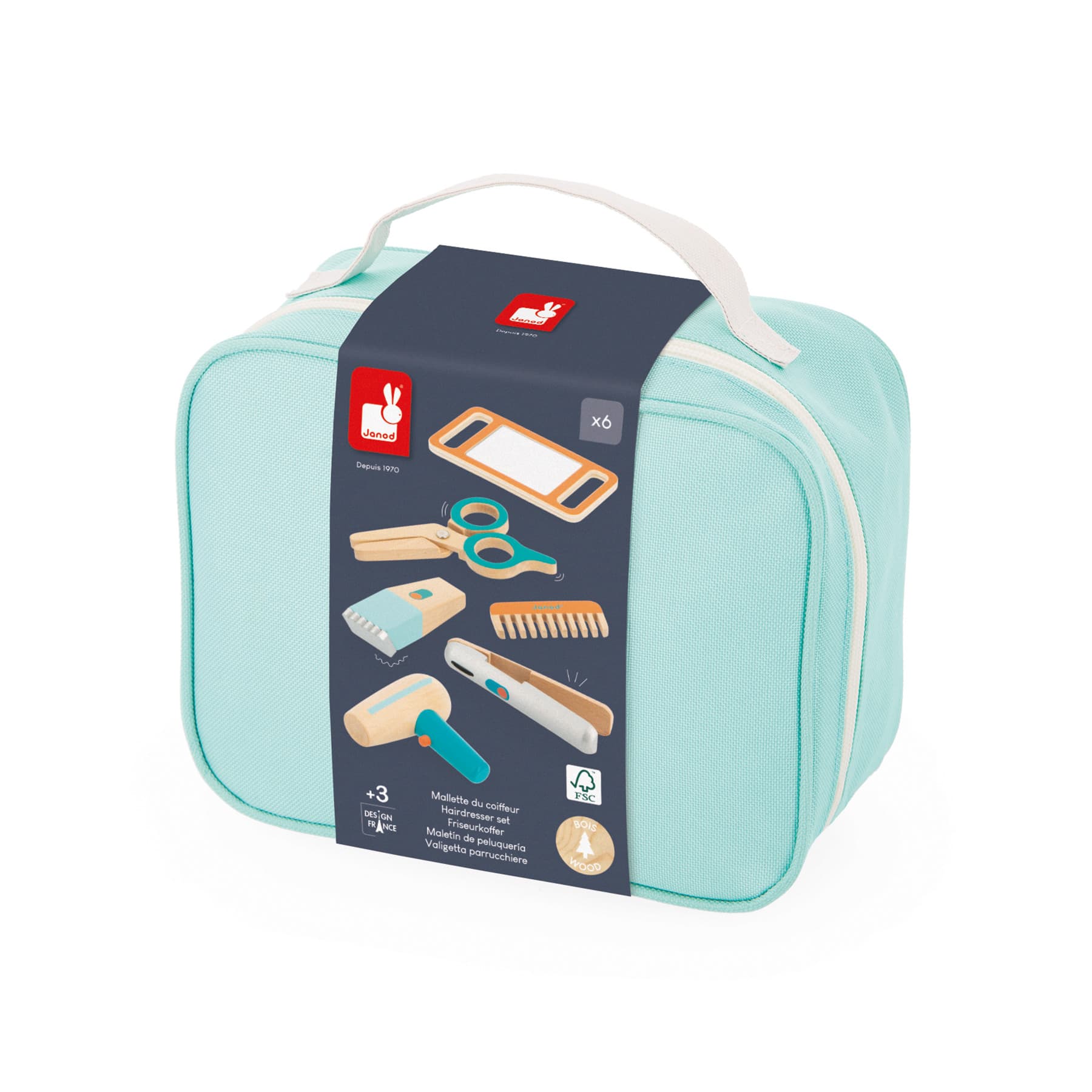 Janod® Turquoise Hairdresser Toy Set