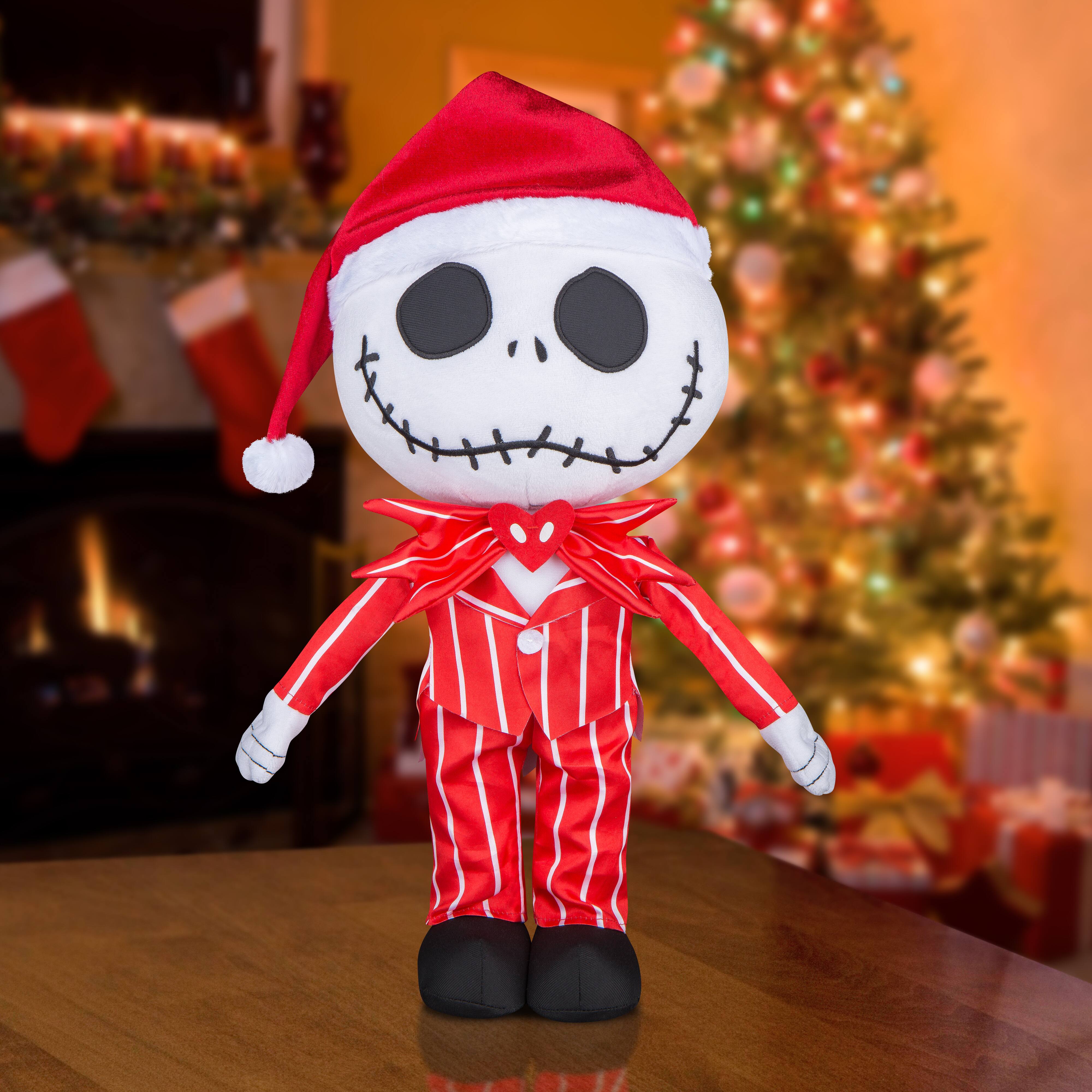 18.5" Disney® Big Head Jack Skellington in Red Outfit Holiday Greeter