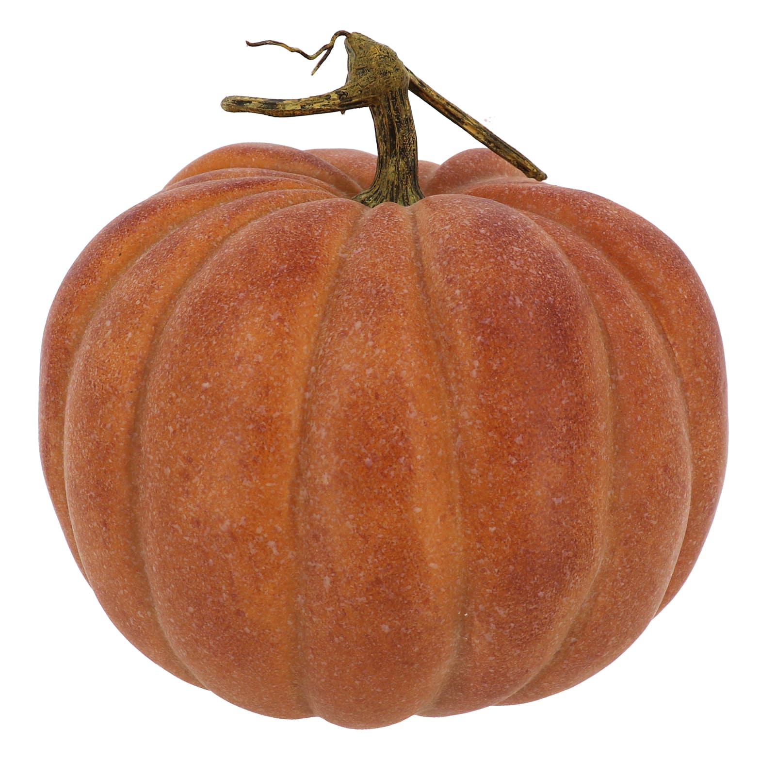 10.5" White Washed Orange Decorative Pumpkin by Ashland®