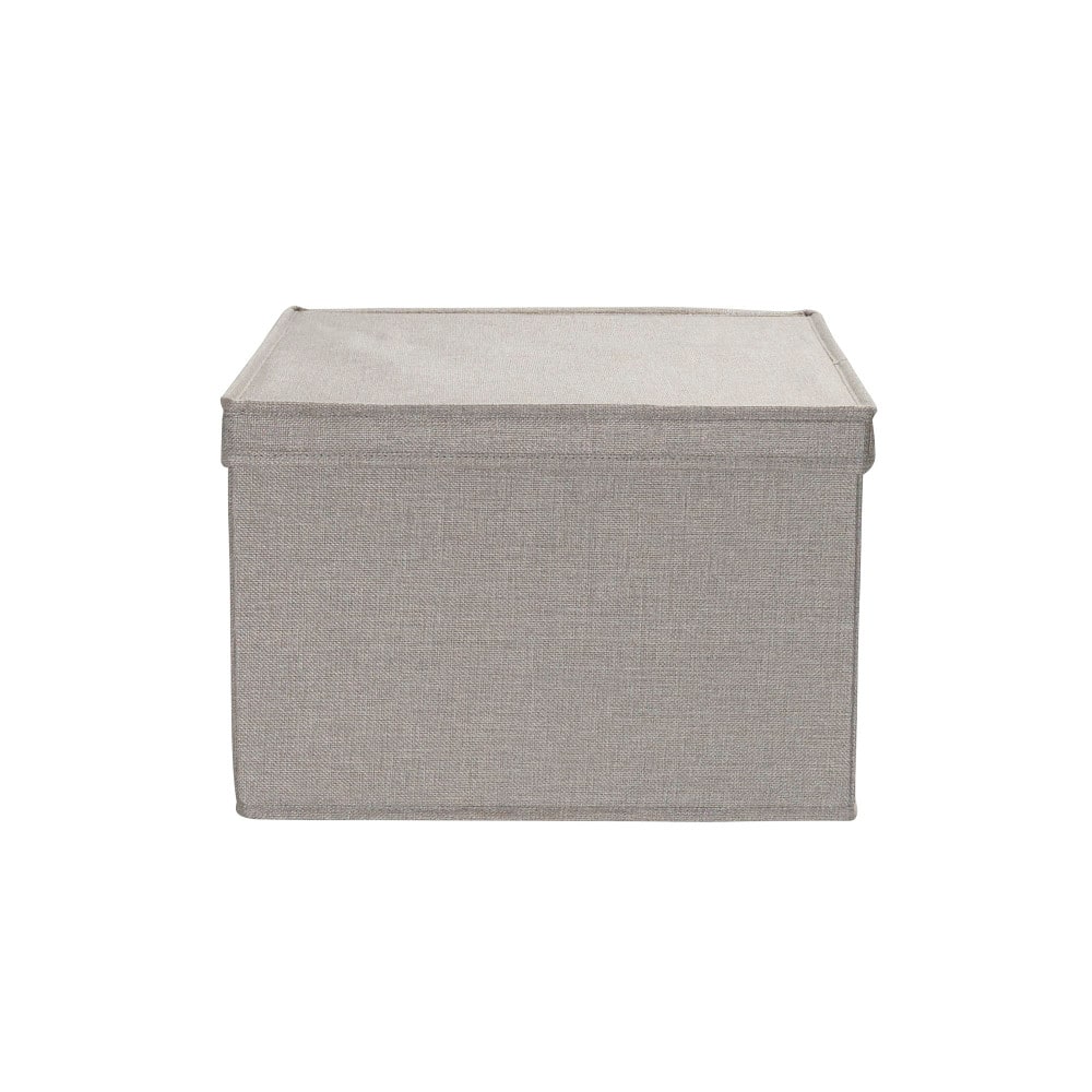 Household Essentials Fabric Storage Bin with Lid, 2ct.