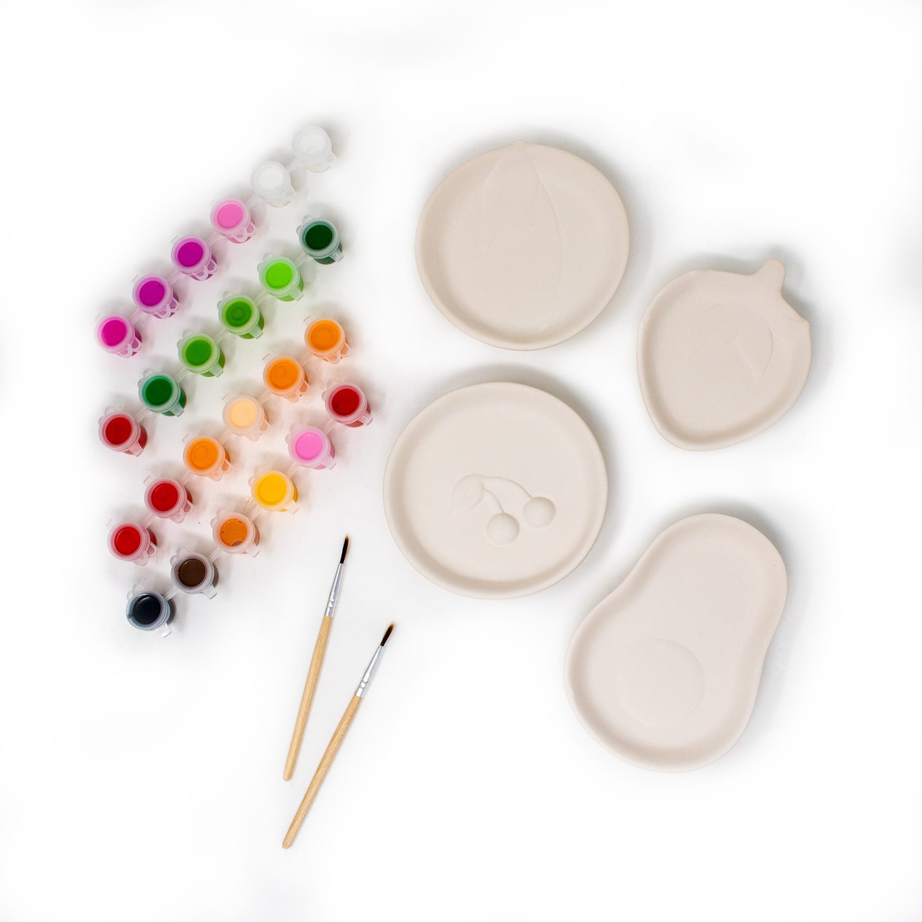 Art 101® Paint Your Own Ceramic Fruit Trays Set