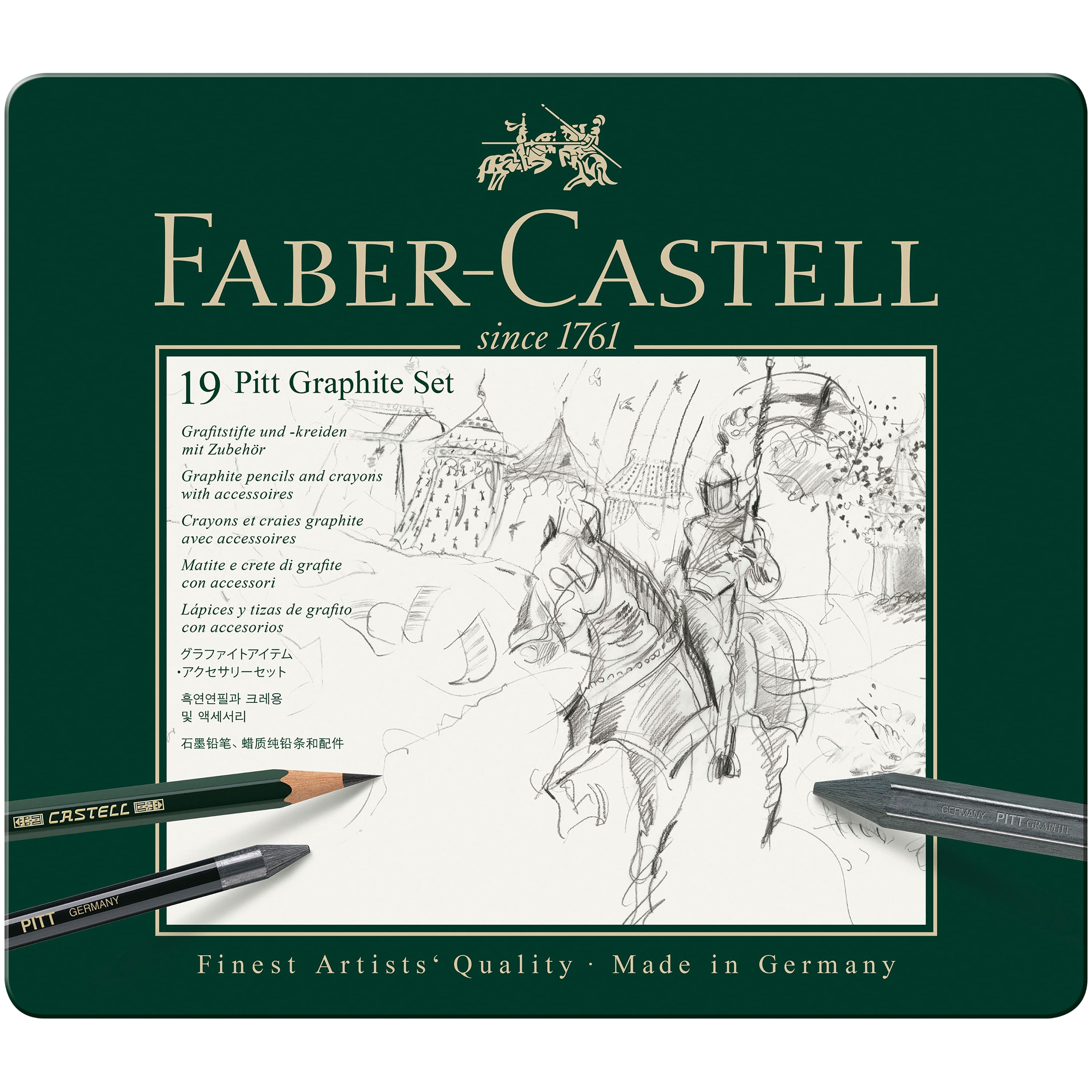 Faber-Castell Pitt 19-Piece Graphite Pencil Set