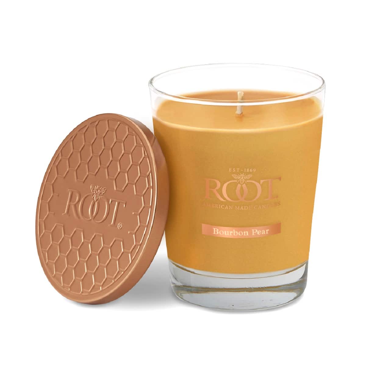 Root Candles 10.5 oz Large Scented Honeycomb Veriglass Jar Candle in Bourbon Pear Green | 10.5 fl oz | Michaels®