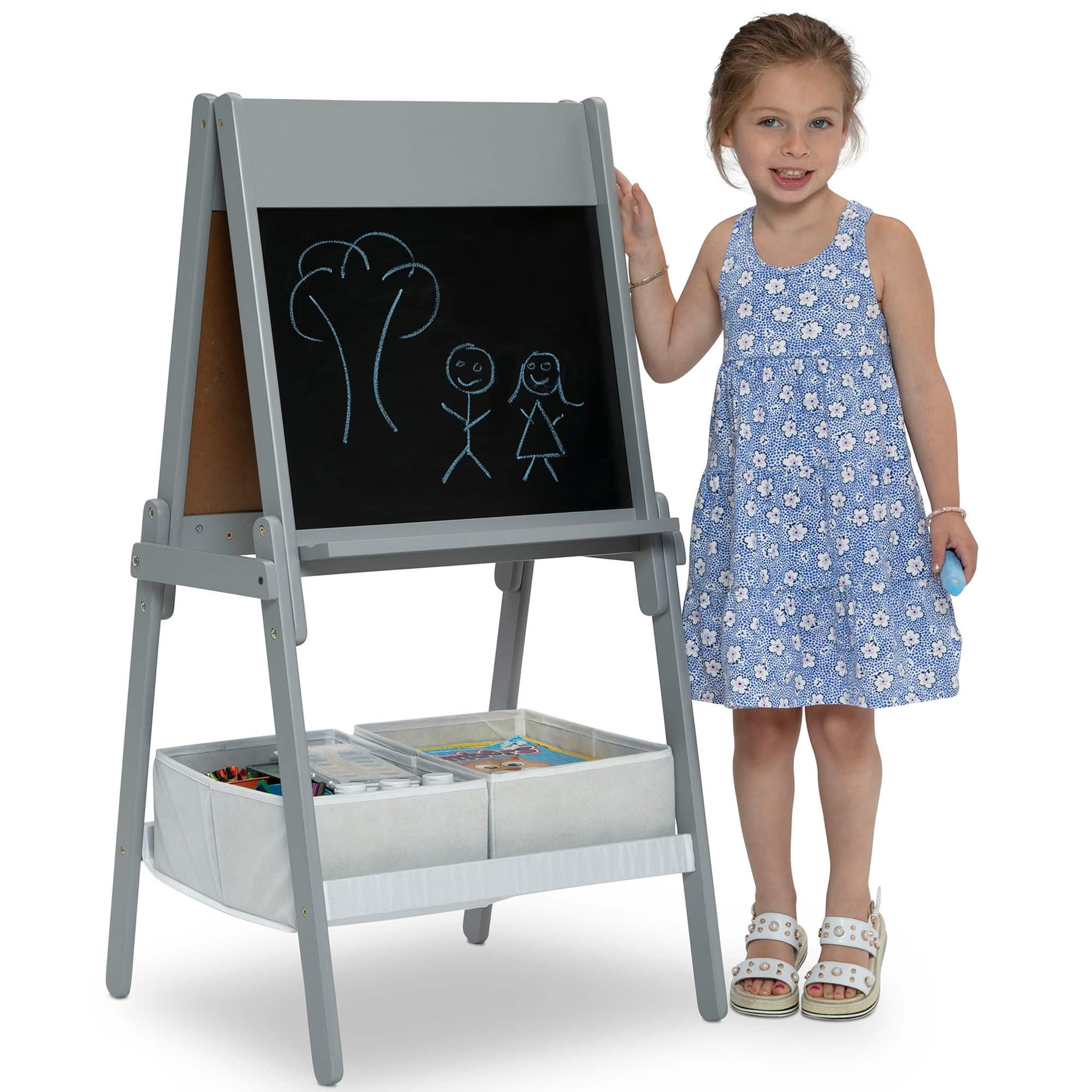 Chelsea Double Sided Storage Easel With Paper & Magnets