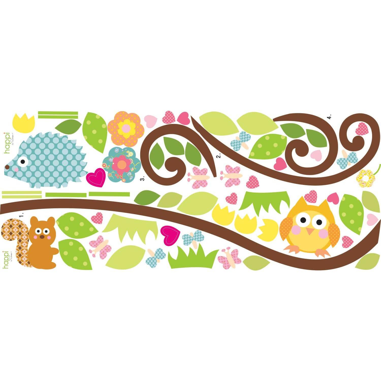 RoomMates Happi Scroll Branch Peel & Stick Wall Decals