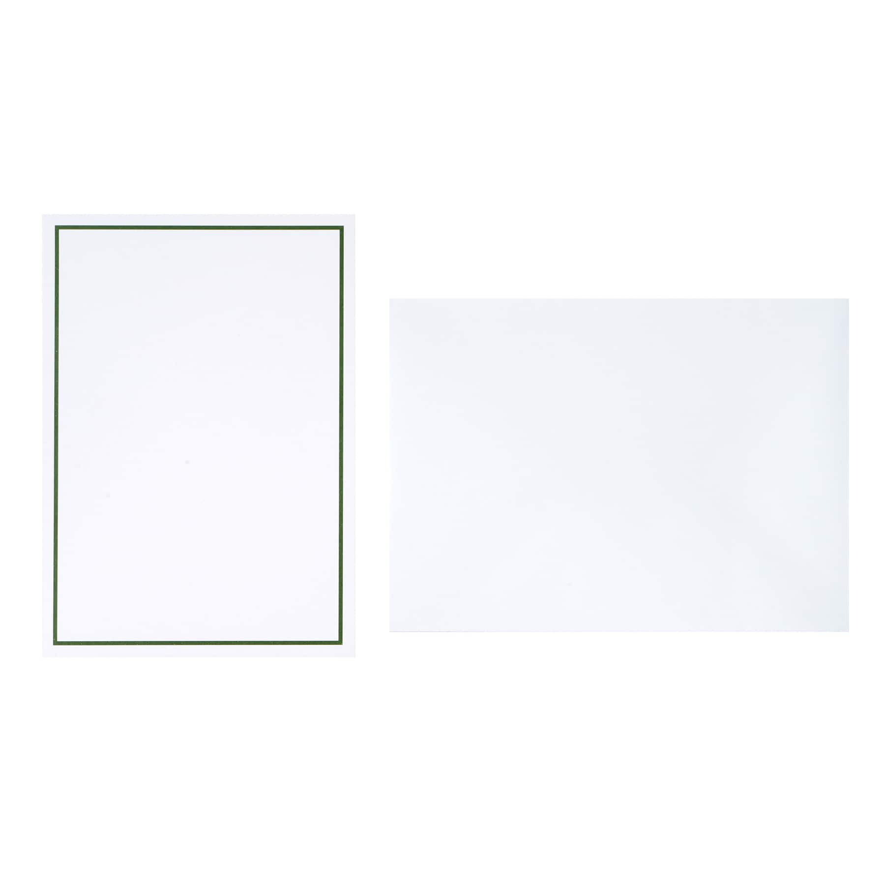 5" x 7" Line Border Flat Card & Envelope Sets, 10ct. by Recollections™