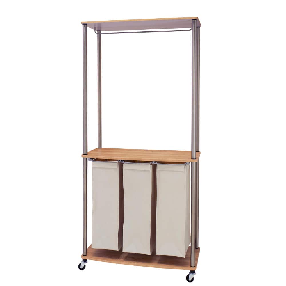 Household Essentials Modern Laundry Center with Wheels