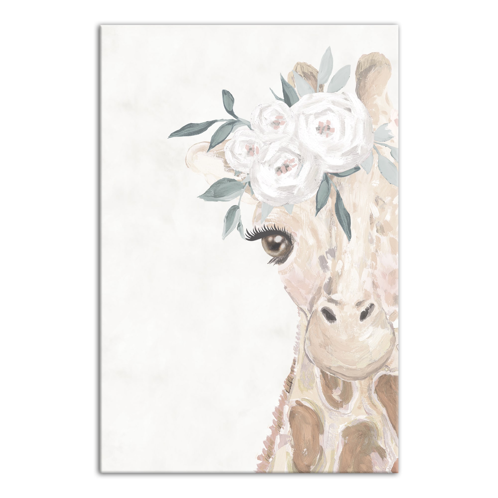 Baby Giraffe 16" x 24" Canvas Wall Art