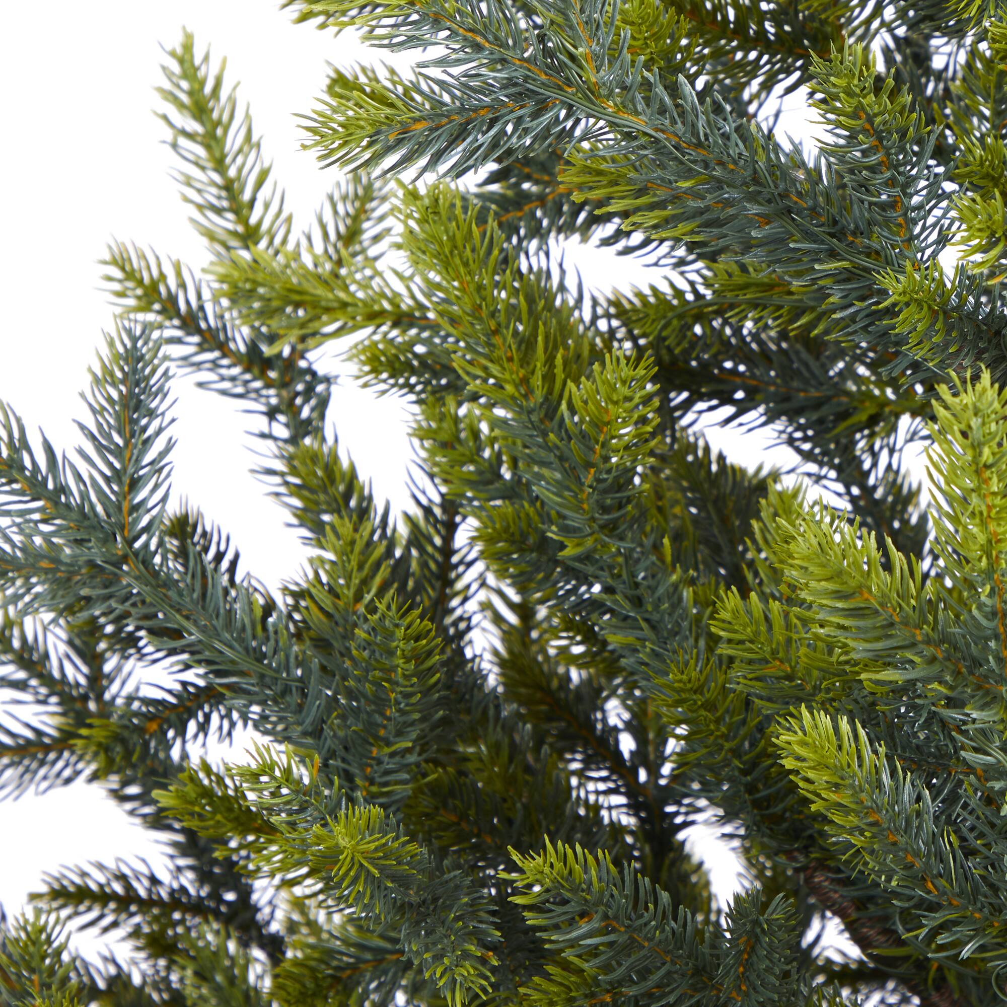 5ft. Pre-Lit Fraser Fir Natural Look Artificial Christmas Tree with Clear LED Lights