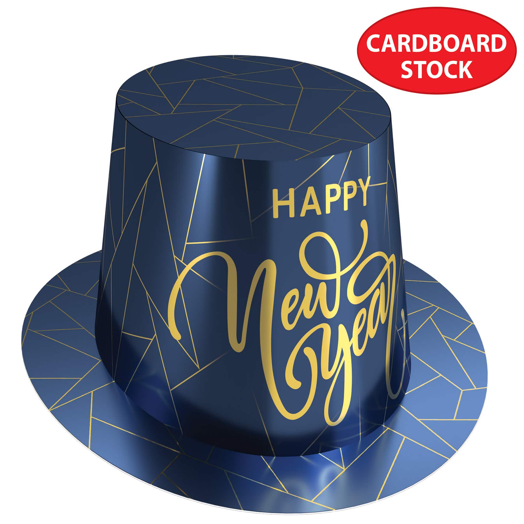Beistle Adult Midnight Blue New Year Hi-Hats, 25 Pack