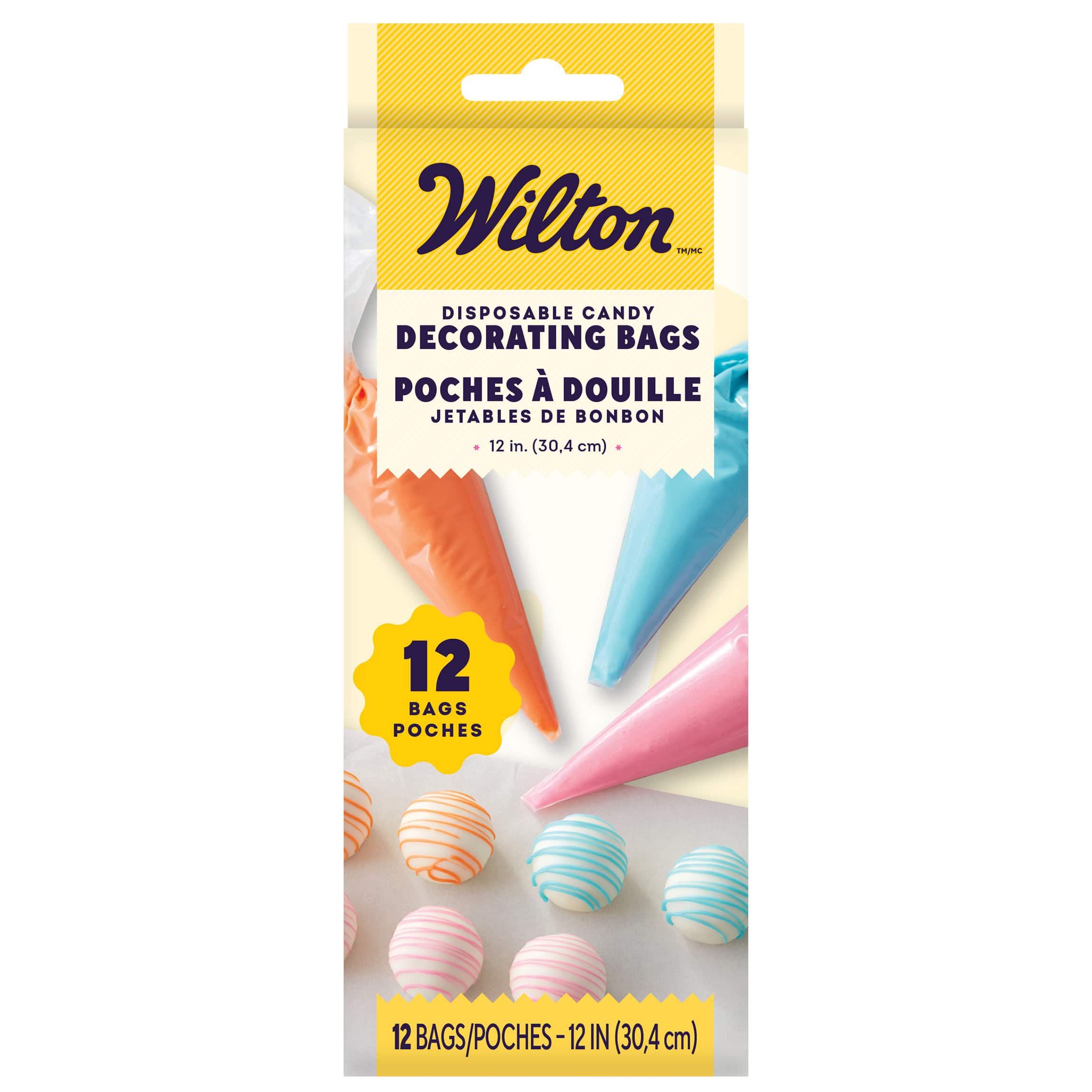 Wilton® Disposable Candy Decorating Piping Bags, 12ct.